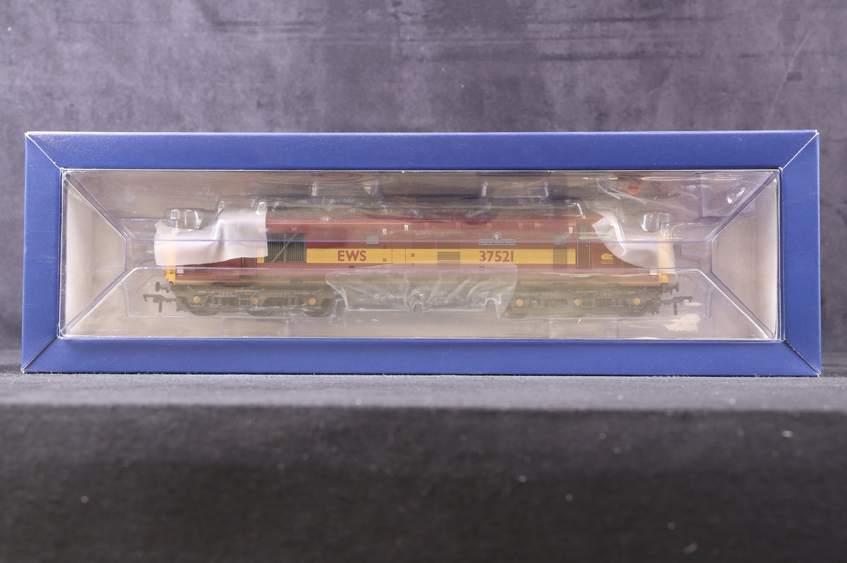 Bachmann OO 32-381R Class 37/5 37521 &#39;English China Clays&#39; in EWS red and gold - Weathered - Limited Edition 107/512