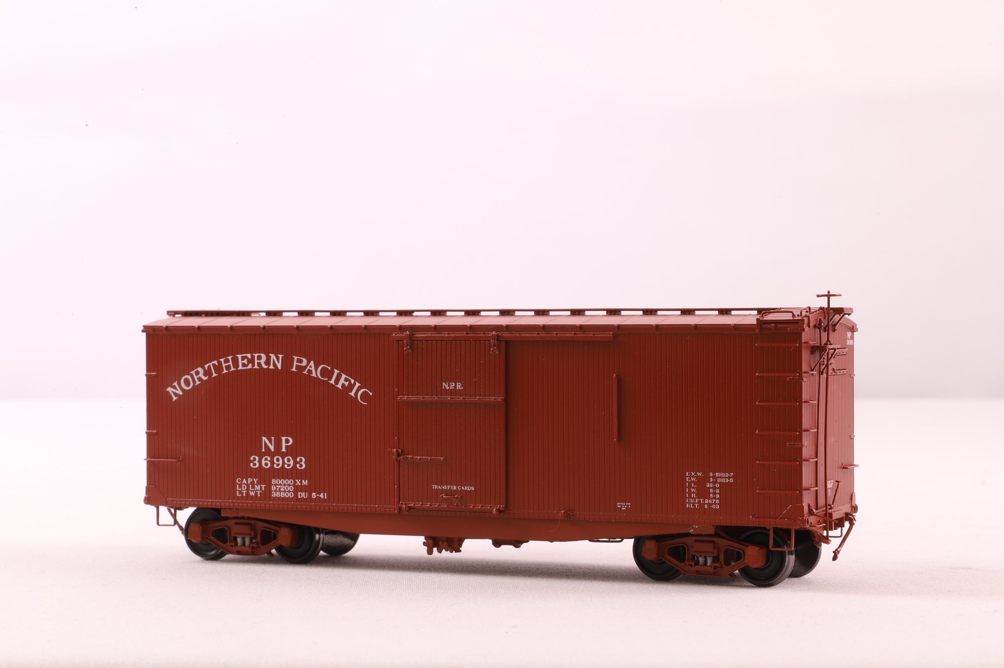 W&R Enterprises HO Brass 3235 Box Car NP Double Sheath 36' v1 '36993'