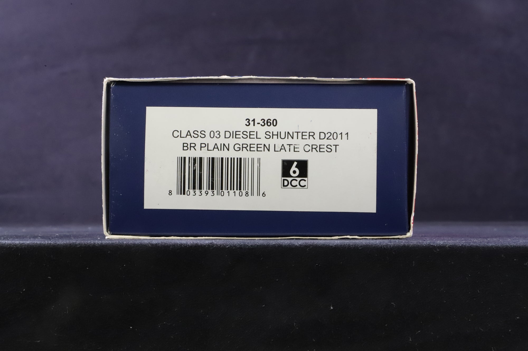 Bachmann 31-360 Class 03 Diesel Shunter 'D2011' BR Plain Green L/Crest, DCC Sound