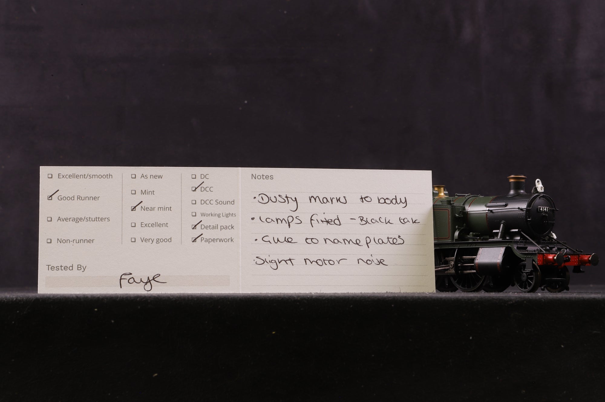 Hornby OO R3725X Class 51xx Large Prairie Tank '4160' BR Lined Green L/C DCC Fitted