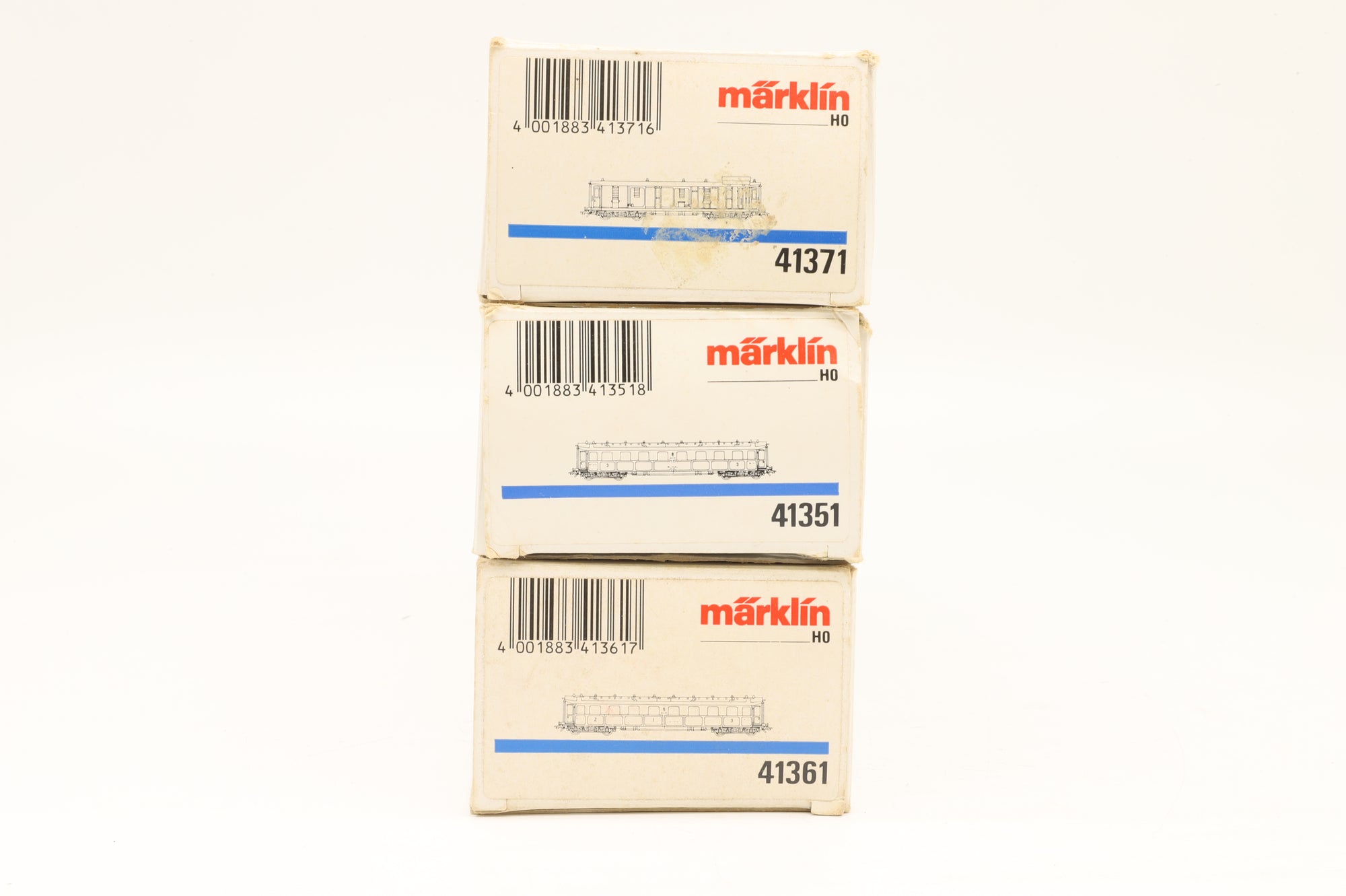 Marklin HO Rake of 3x K.Bay.Sts.B. (Royal Bavarian State Railways) Bogie Coaches