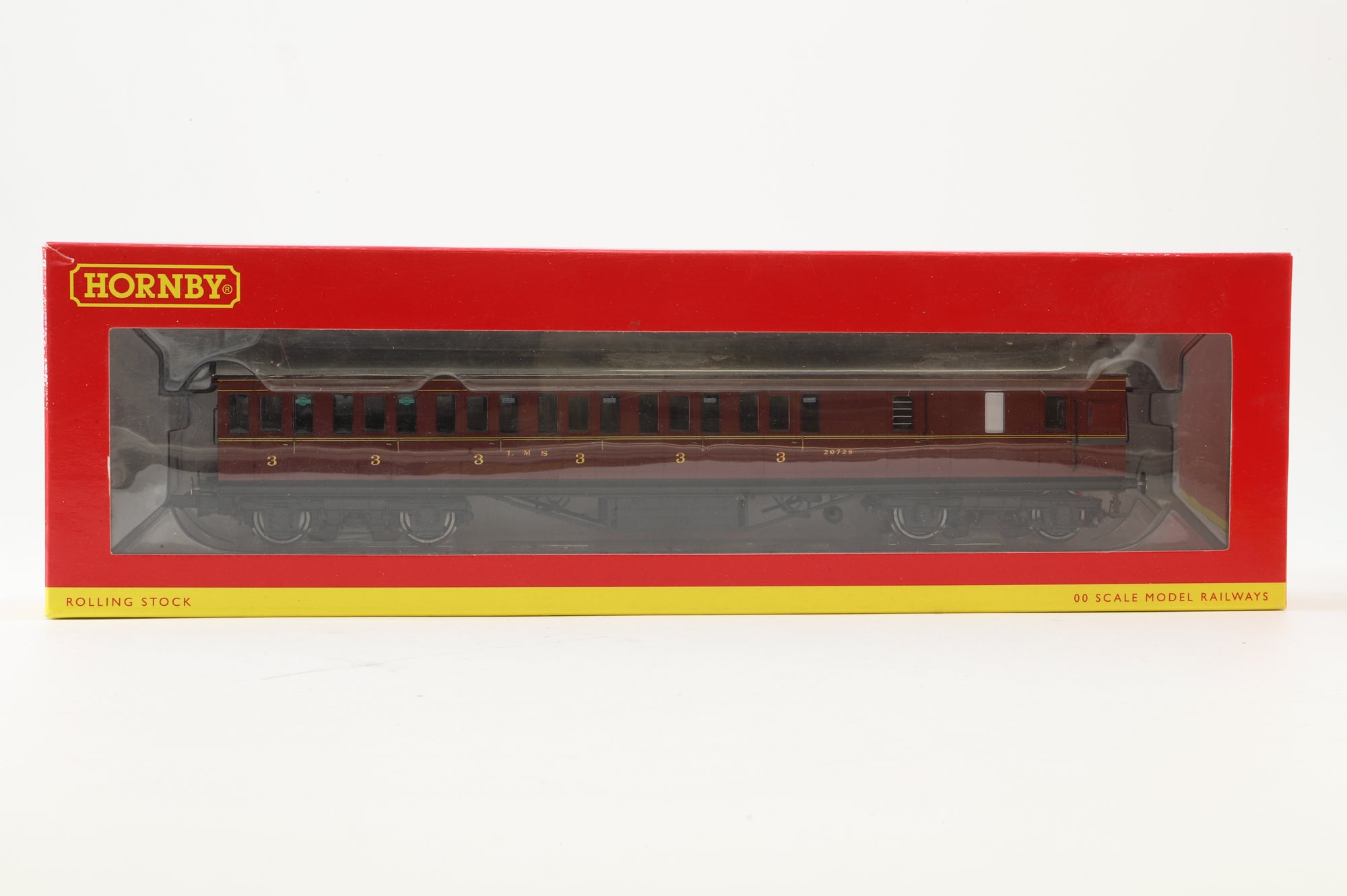 Hornby OO Rake of 5 Stanier Coachers in LMS Maroon