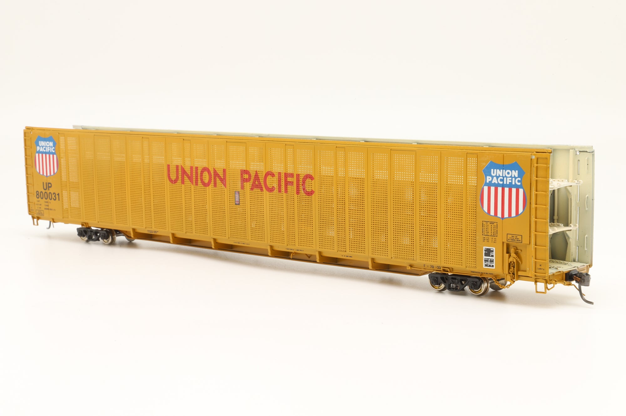 Overland Models Inc. HO Brass OMI-3252.2 Safe-T-Pack Auto Rack Tri Level Open Top UP Wagon