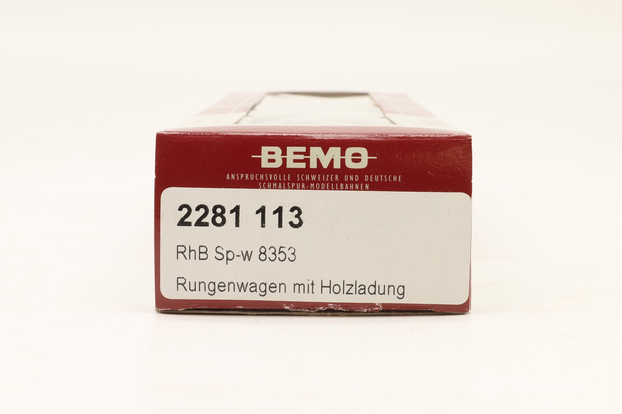 Bemo HOm 2281 113 RhB Log Wagon