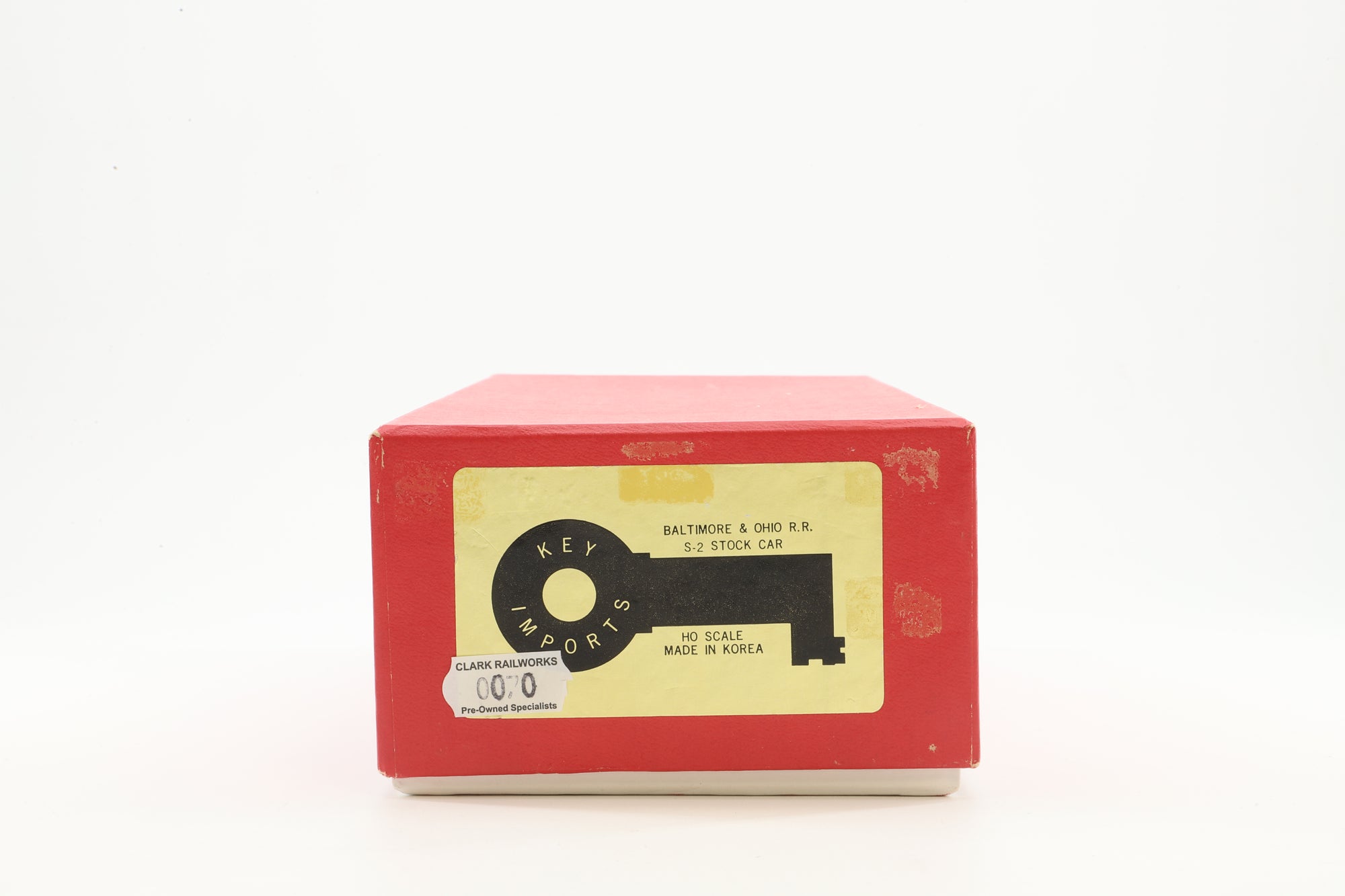 Key Imports/Samhongsa HO Brass B&O Class S-2 Pig & Sheep Stock Car, Factory Painted