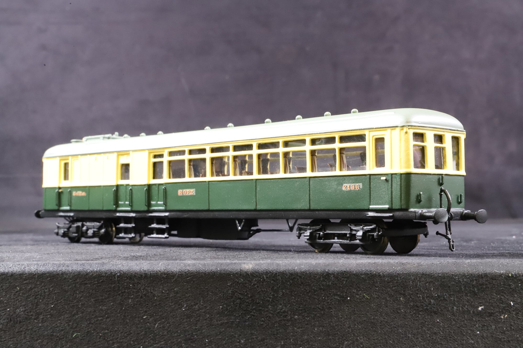 Nu-Cast OO LNER Steam Rail Motor '2136' 'Hope' Kit Built