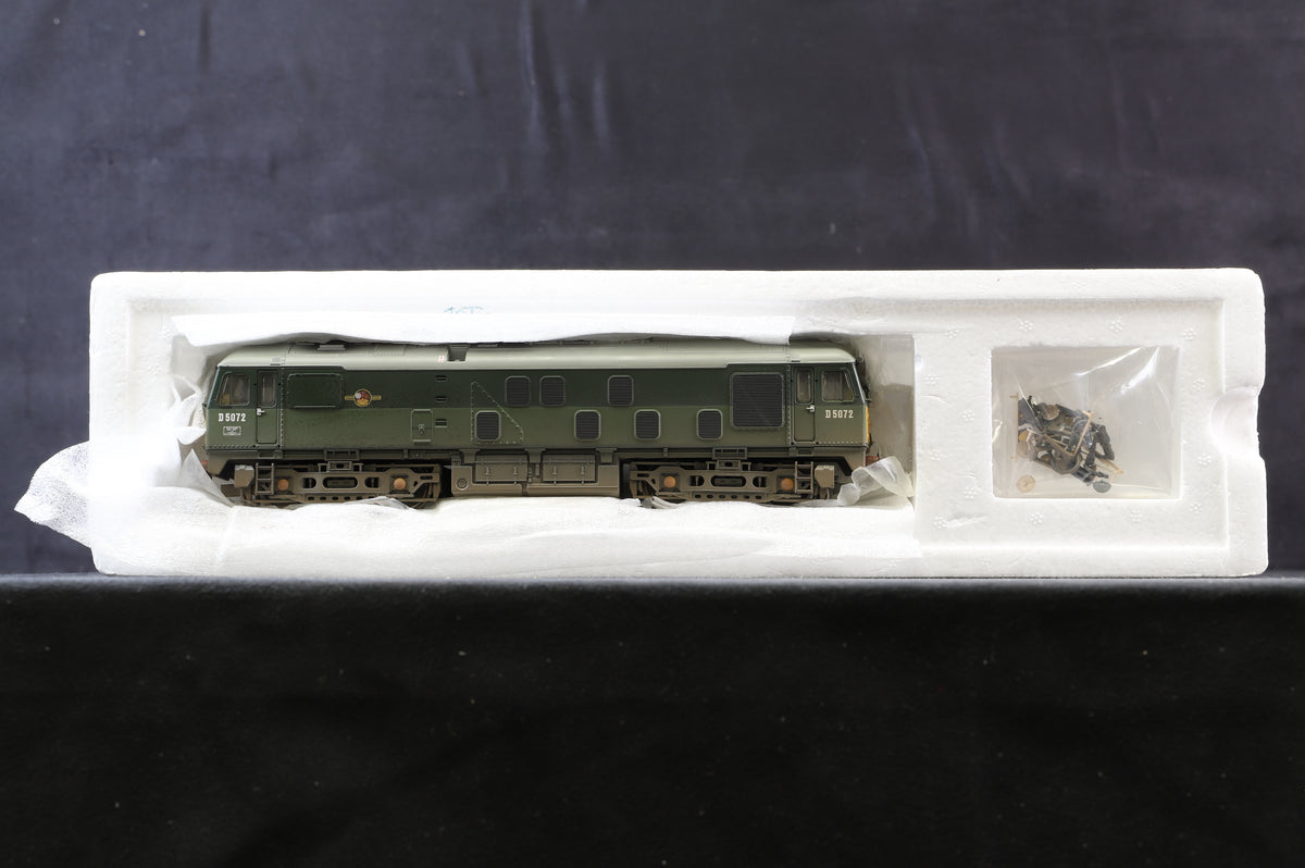 Bachmann OO 32-425Y Type 2/ Class 24 Locomotive &#39;D5072&#39; BR Two-Tone Green, Weathered, DCC Sound