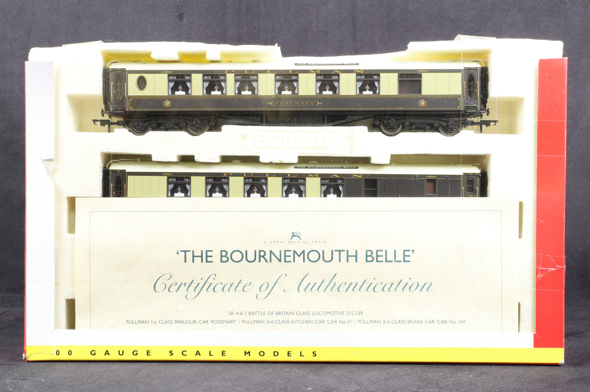Hornby OO R2661M The Bournemouth Belle Train Pack - COACHES ONLY, Ltd Ed. 0074/1500