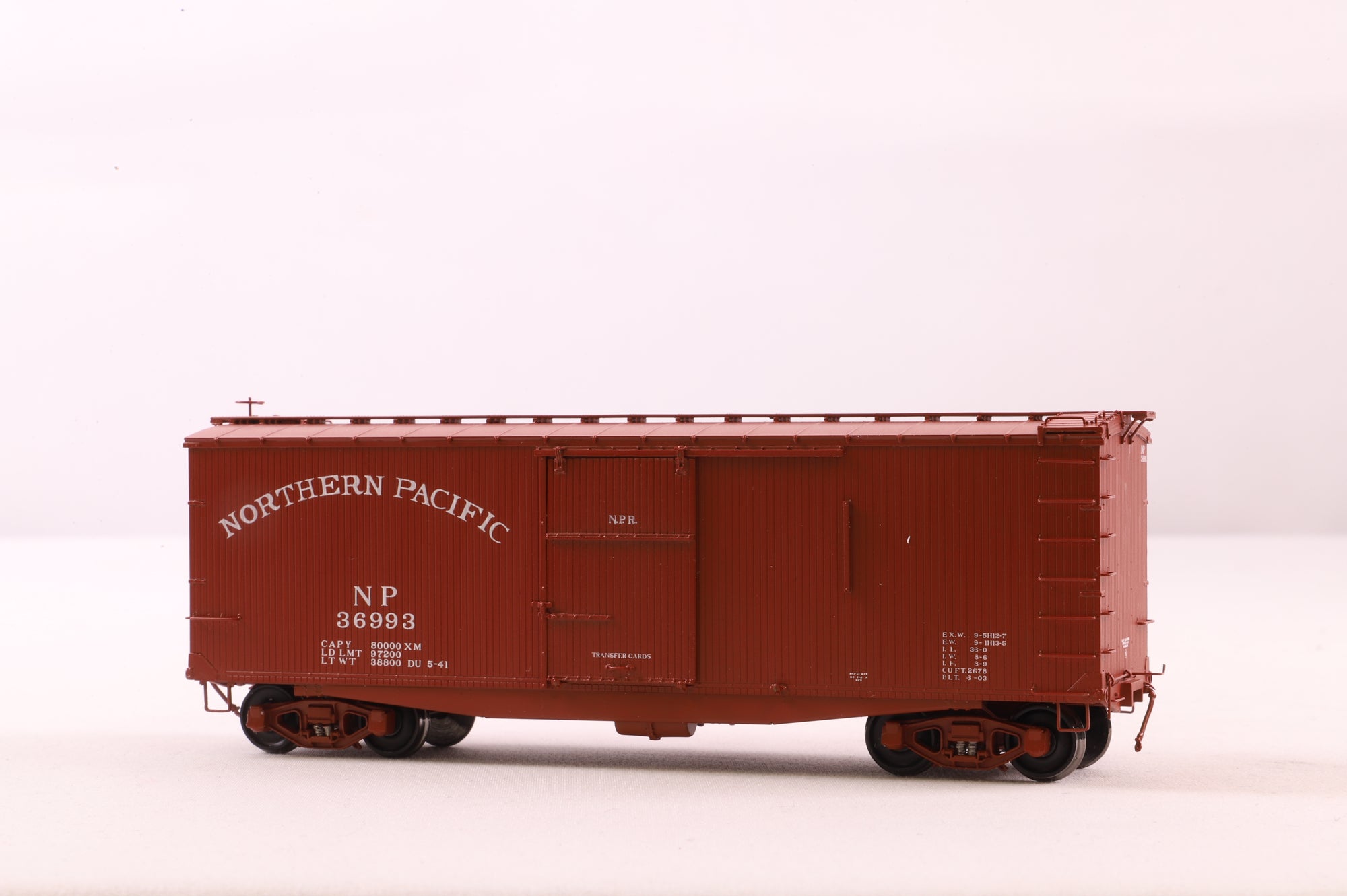 W&R Enterprises HO Brass 3235 Box Car NP Double Sheath 36' v1 '36993'