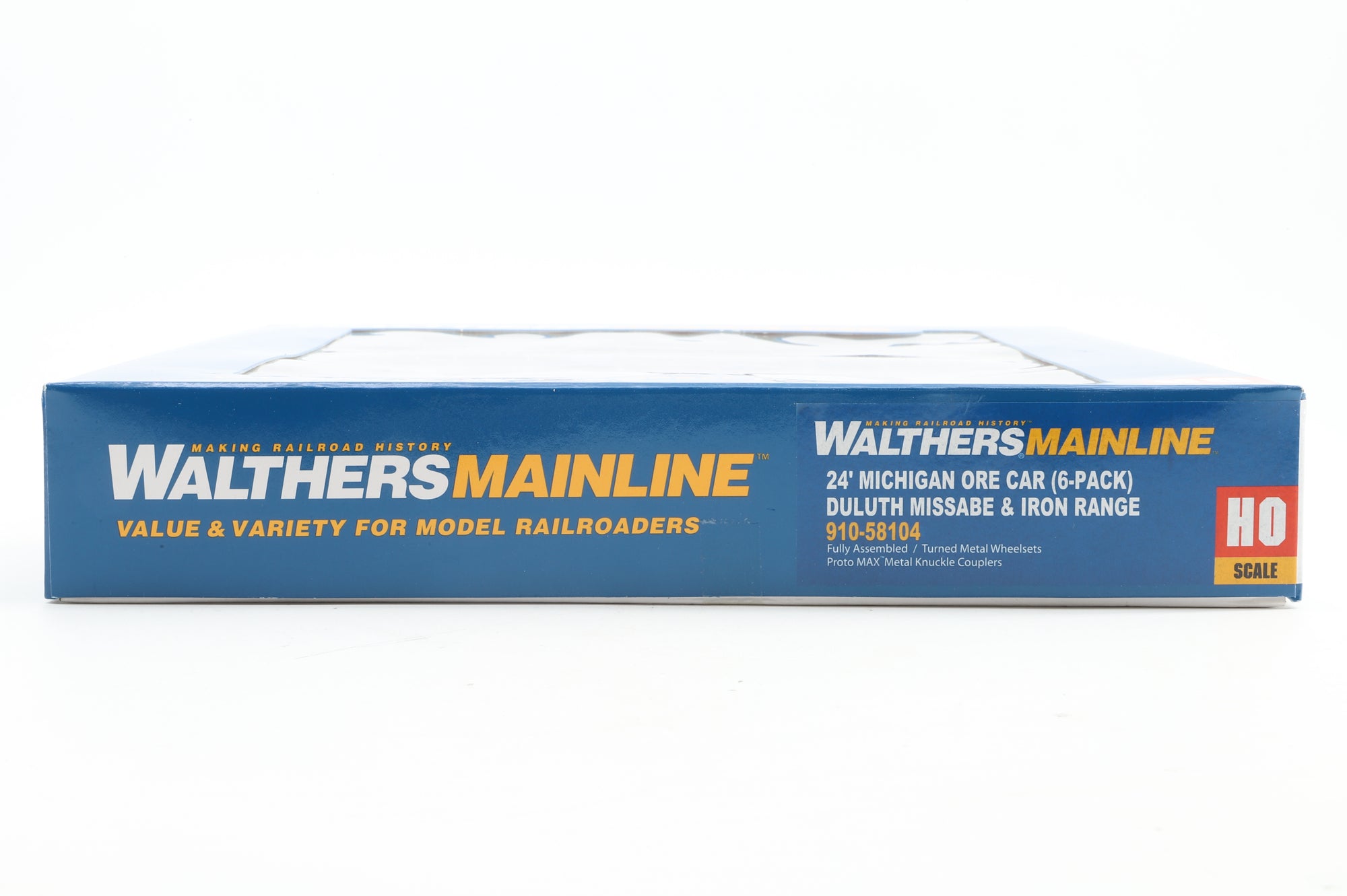 Walthers HO 910-58104 6-Pack of 24' Michigan Ore Cars in DMIR Brown