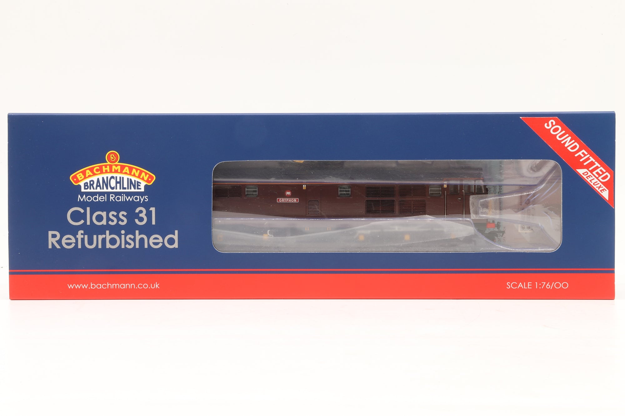 Bachmann OO 35-820KSFX Class 31/1 Refurbished '31190' 'Gryphon' WCRC Maroon DCC Sound Deluxe