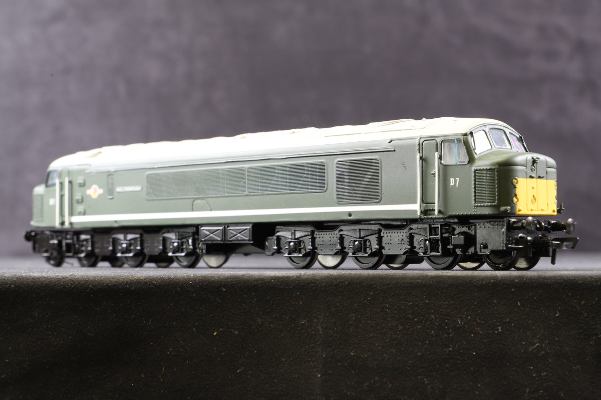 Bachmann OO 32-652 Class 44 Diesel &#39;D7&#39; &#39;Ingleborough&#39; BR Green L/C, Pro Repaint/ Number &amp; Name, DCC Fitted