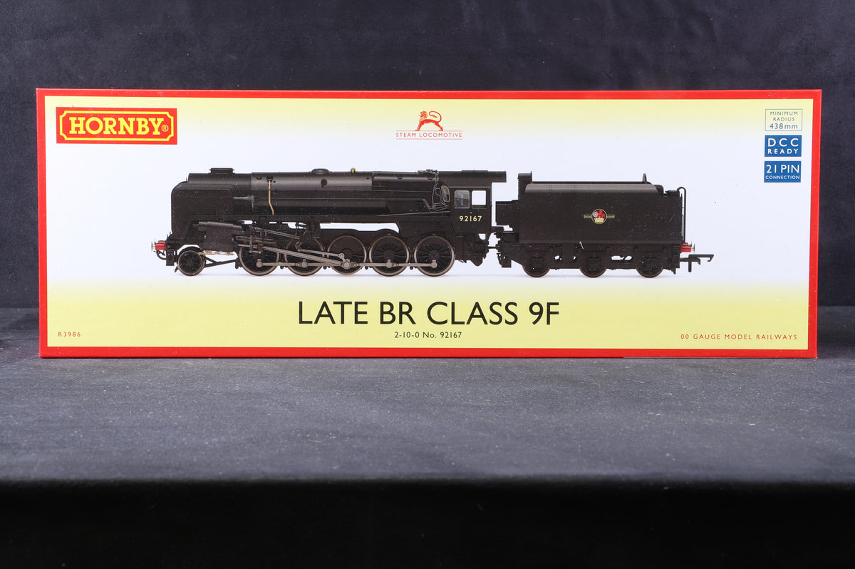 Hornby OO R3986 Late BR Class 9F 2-10-0 &#39;92167&#39;
