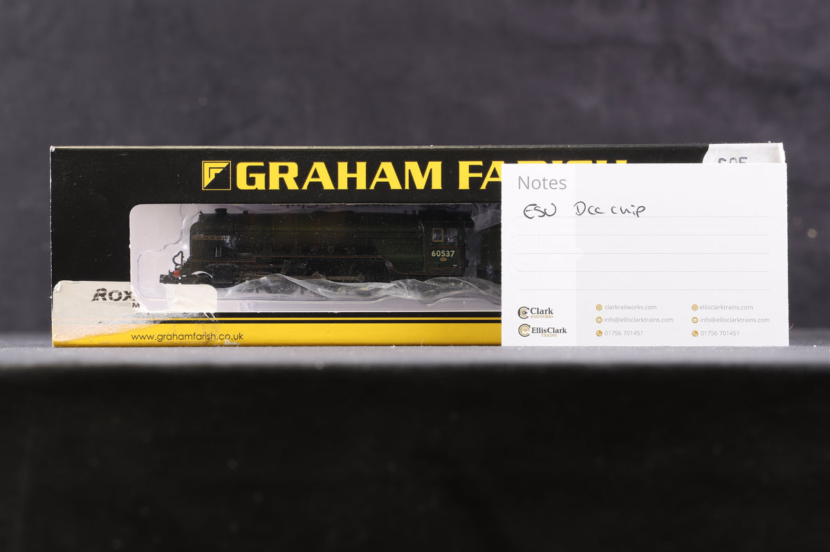 Graham Farish N 372-386 Class A2 &#39;60537&#39; &#39;Bachelors Button&#39; BR Green E/Emblem, DCC Fitted