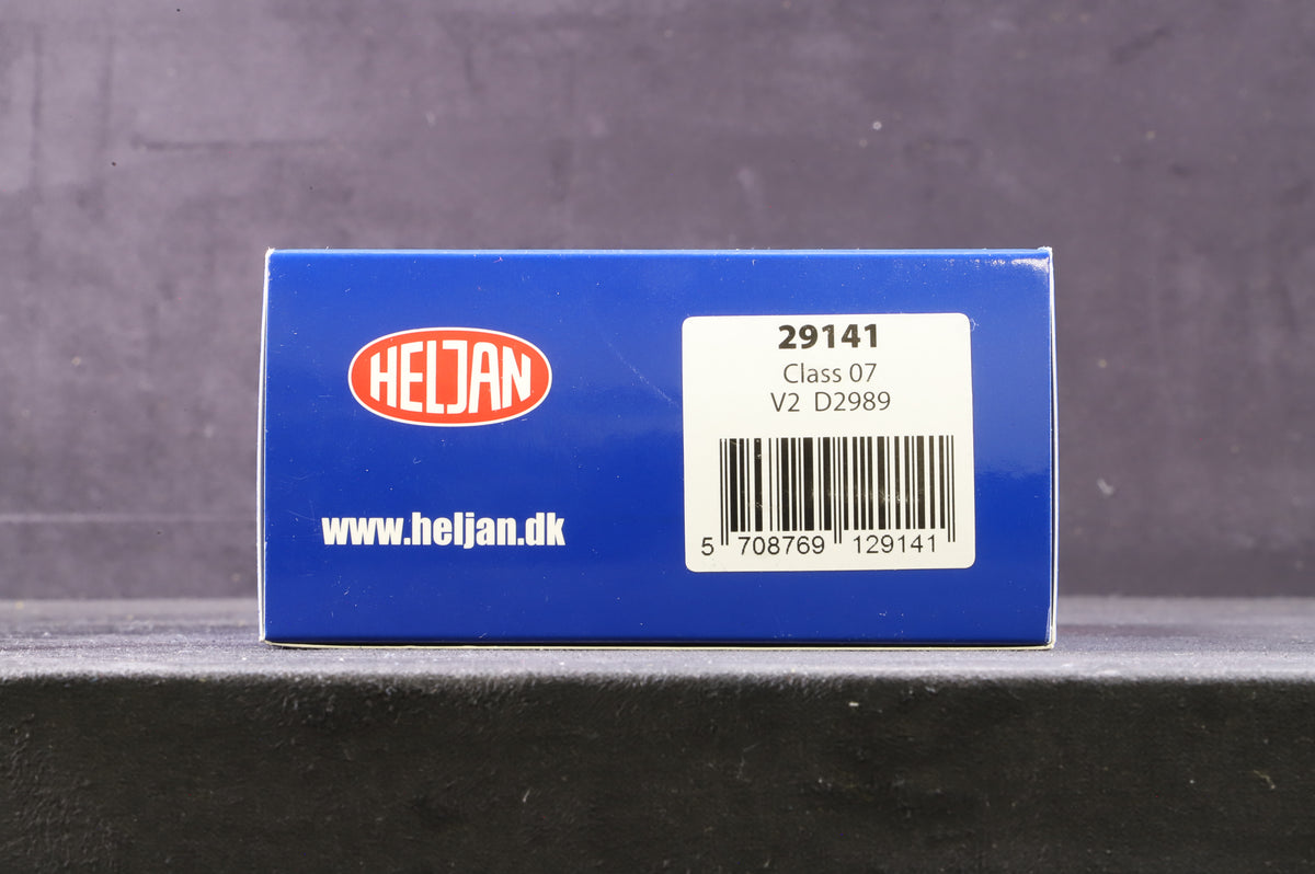 Heljan OO 29141 Class 07 V2 D2989 in BR Blue w/ Wasp Stripes
