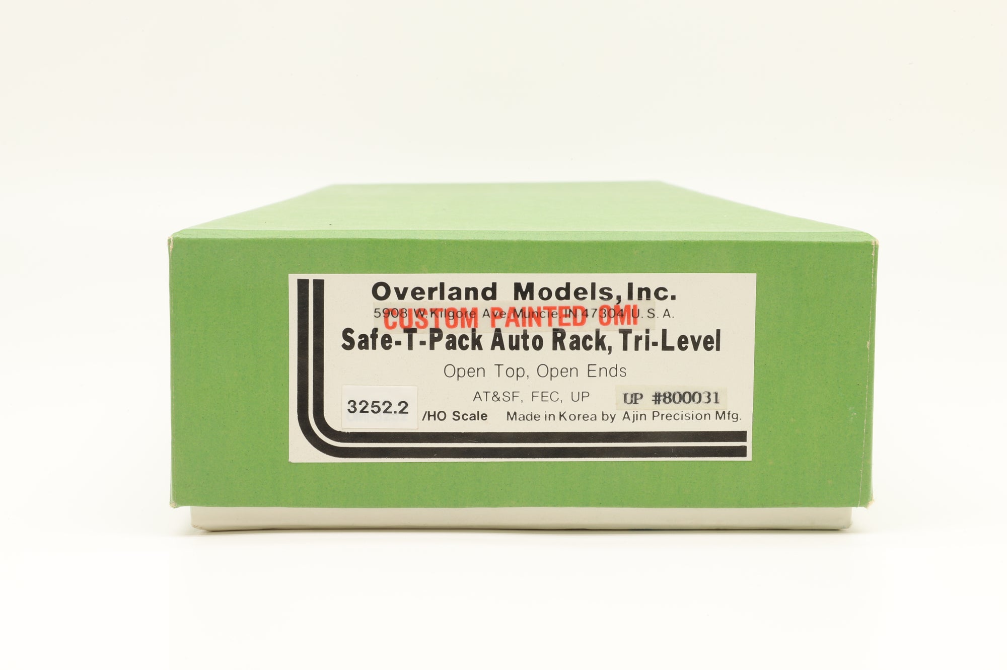 Overland Models Inc. HO Brass OMI-3252.2 Safe-T-Pack Auto Rack Tri Level Open Top UP Wagon