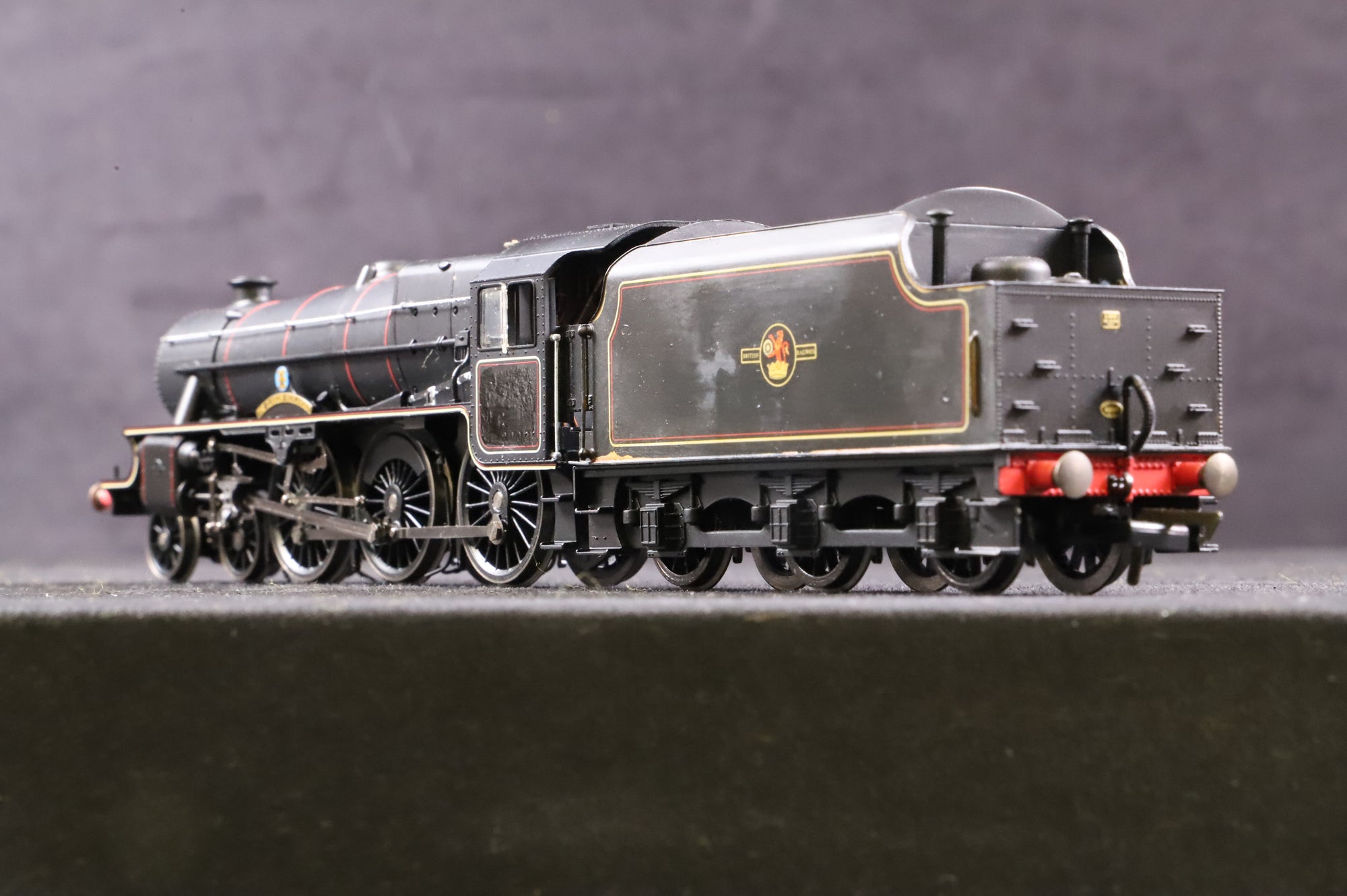 WORKSHOP Hornby OO  'Black 5' 45157 (Numbers Removed) 'Glasgow Highlander' in Lined BR Black w/ Late Crests
