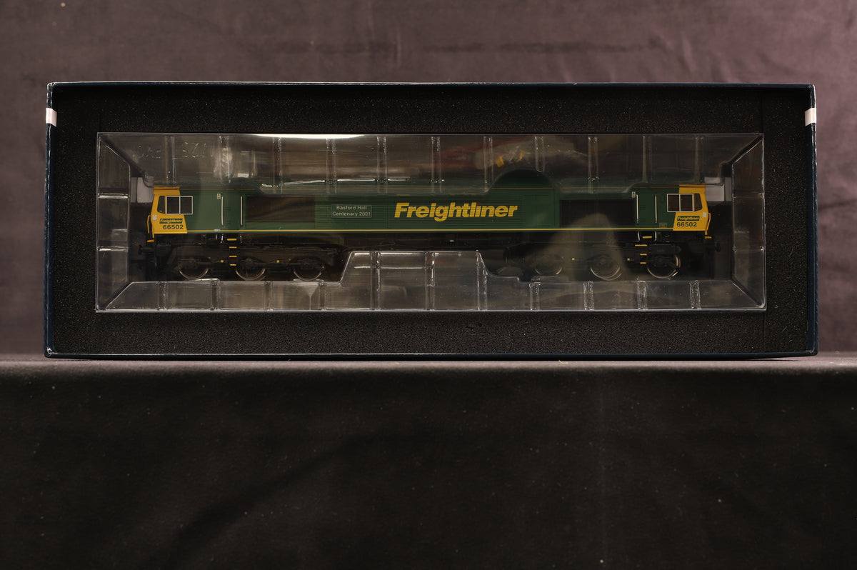 Hattons OO H4-66-014-D CL.66 &#39;66502&#39; Freightliner &#39;Basford Hall Centenary 2001&#39;, DCC Fitted