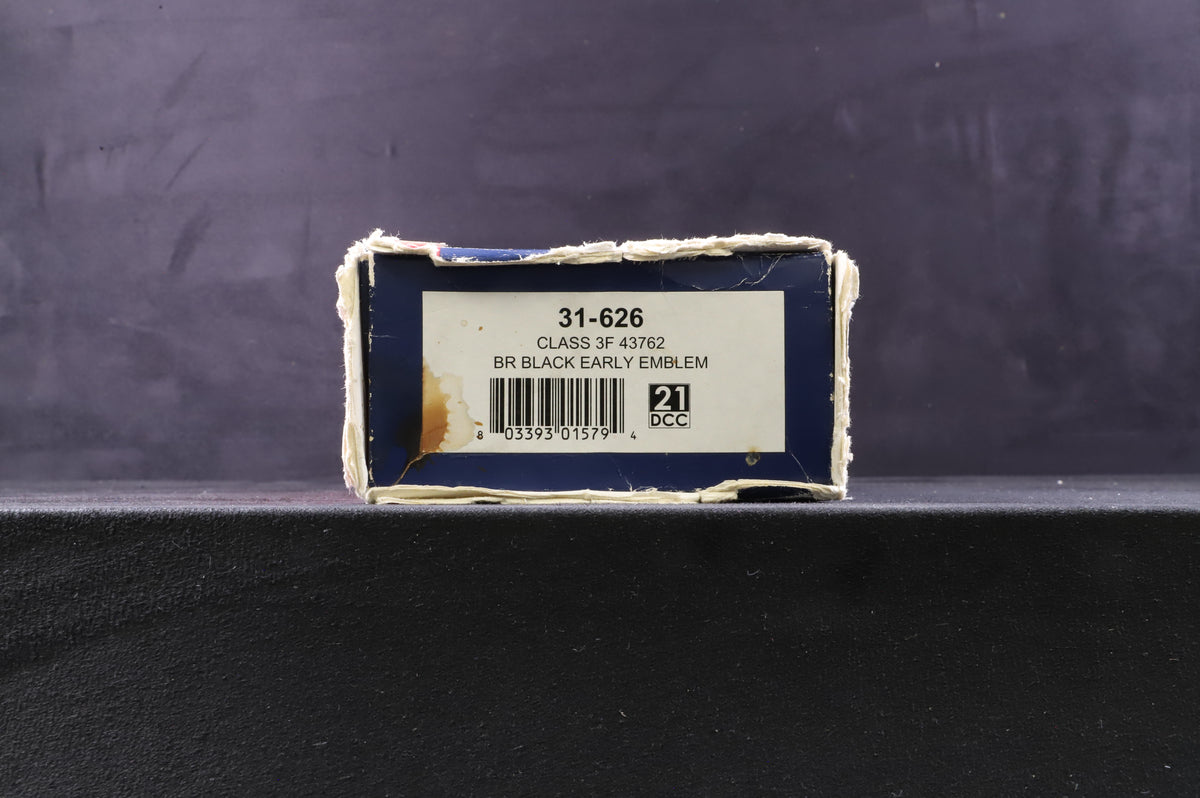 Bachmann OO 31-626 Class 3F &#39;43762&#39; BR Black E/Emblem