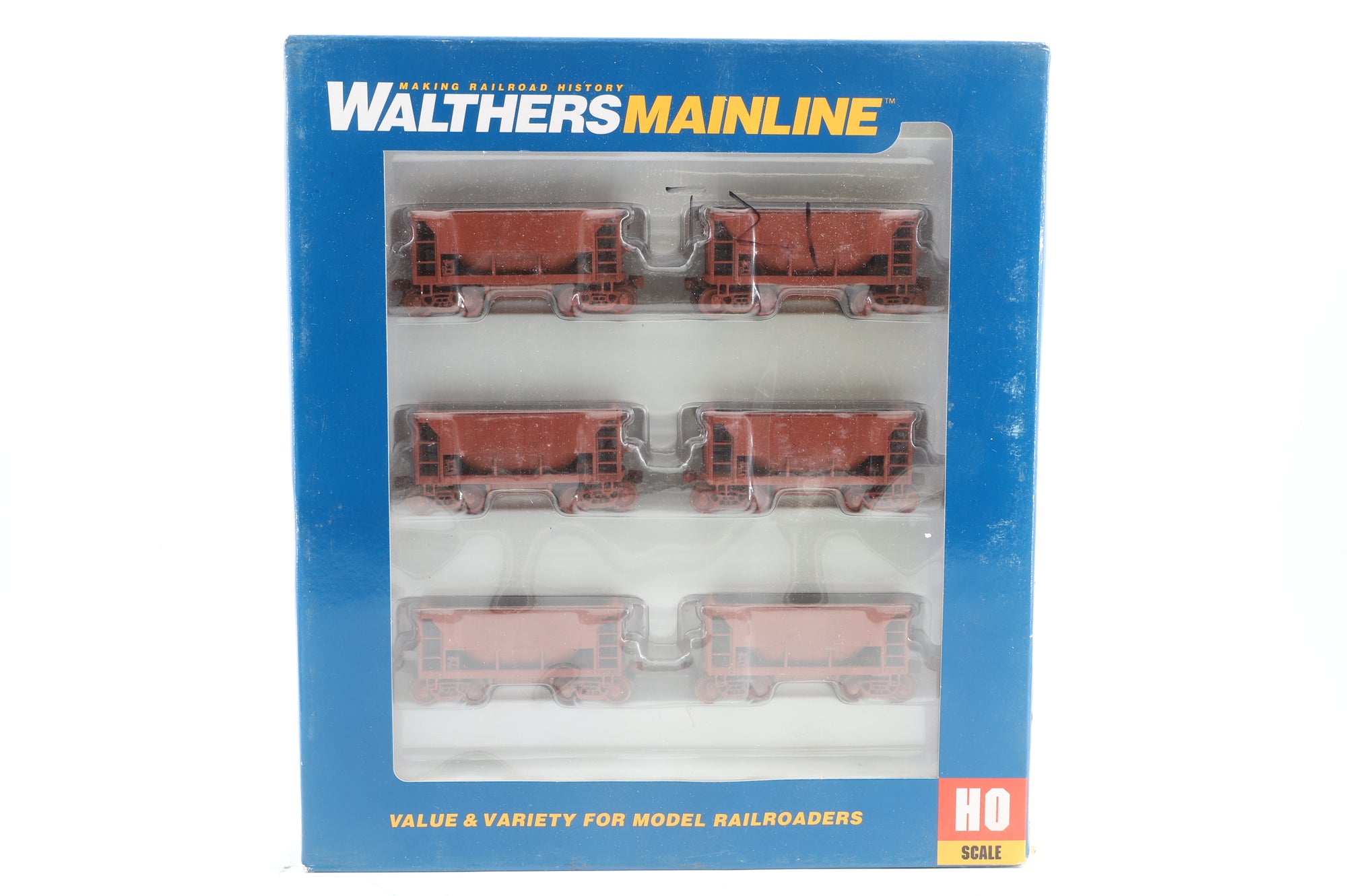 Walthers HO 910-58009 6-Pack of 24' Minnesota Ore Cars in Plain Brown - Pro-Customised