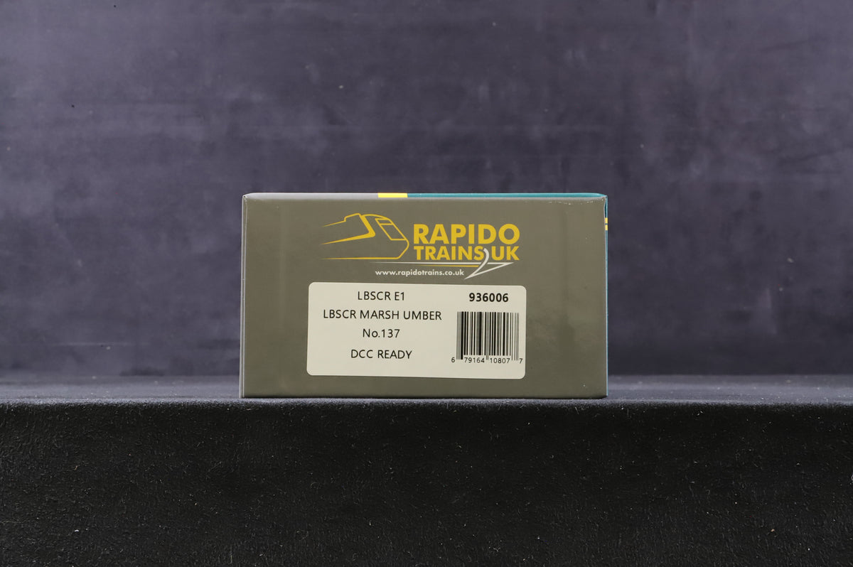 NEW Rapido OO 936006 E1 &#39;No.137&#39; LBSCR Marsh Umber