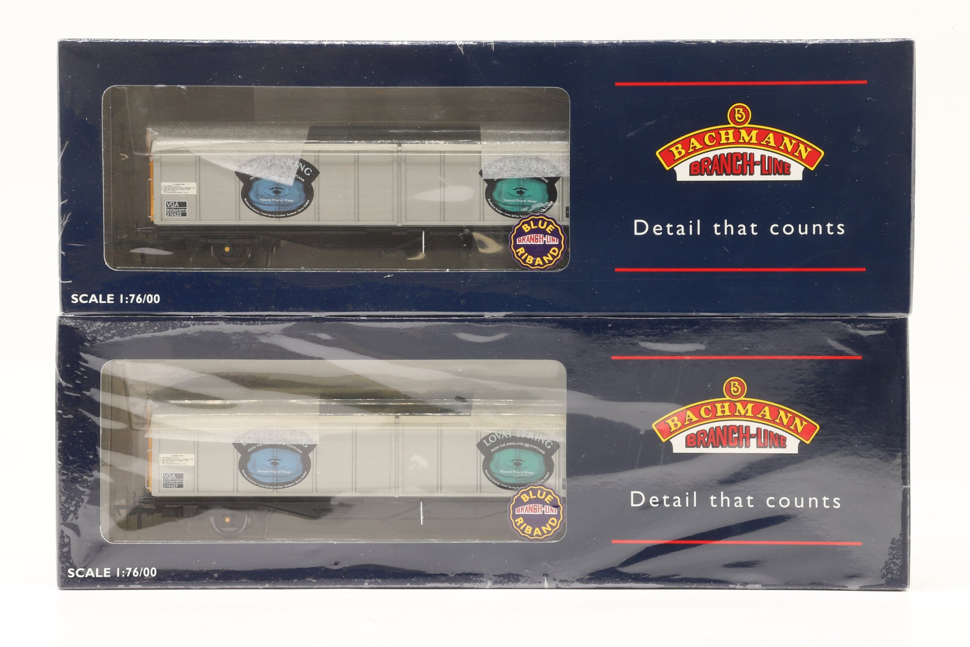 Bachmann OO 37-601Z (a)(b) Twin Pack of VGA Wagons w/ Lovatt Spring Water Decals