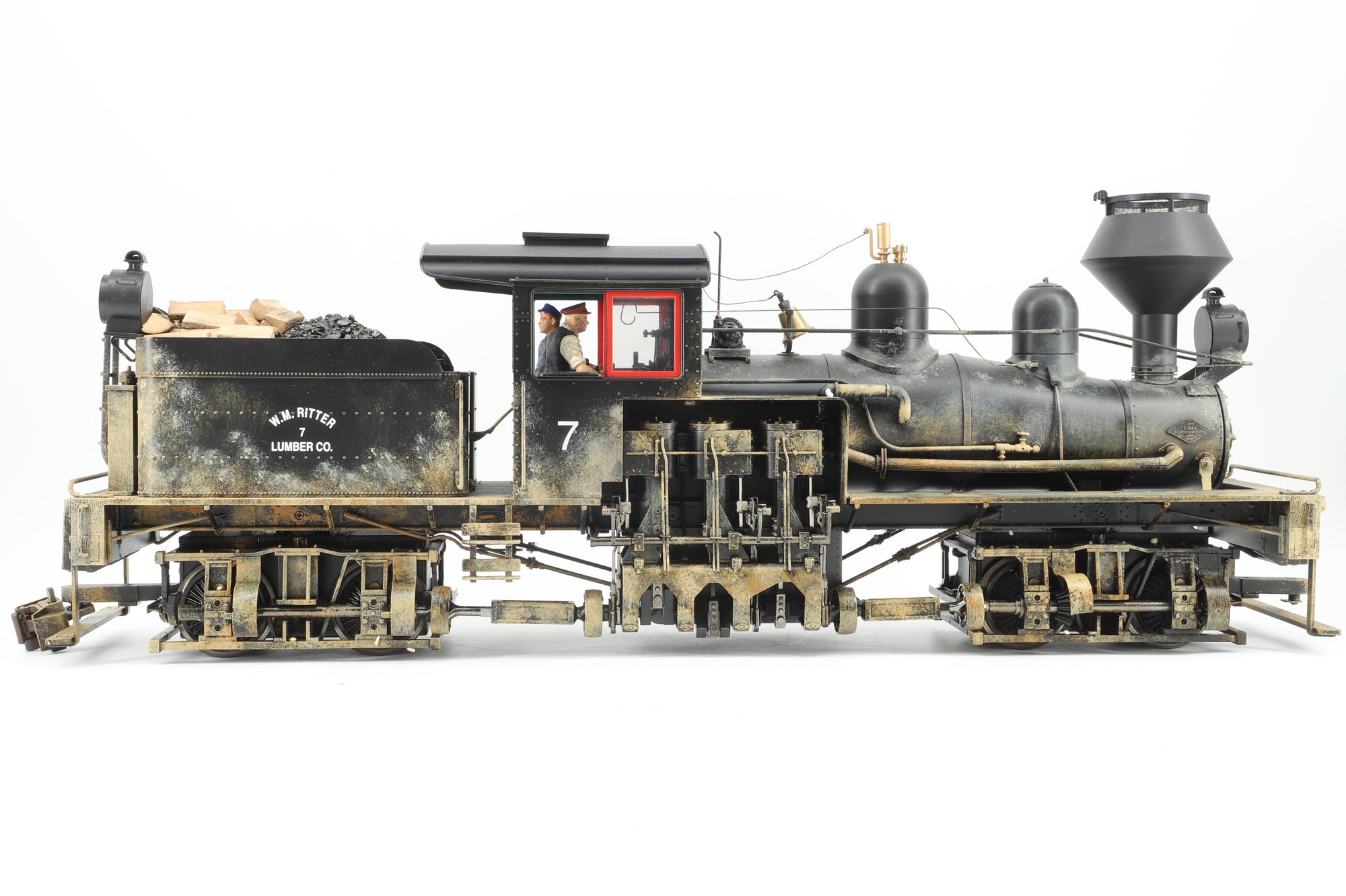 Bachmann Spectrum G 82197 38 Ton 2 Truck Shay, Ely-Thomas Lumber Co. '7' Weathered