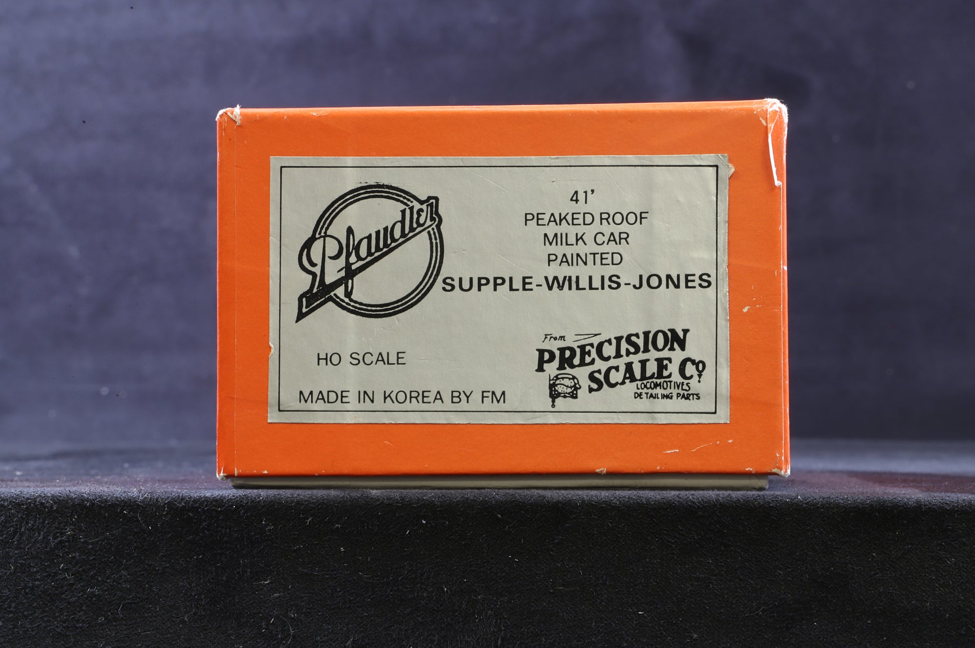 Precision Scale Co/Ironhorse Models HO Brass 41' Peaked Roof Milk Car, Supple-Willis-Jones, Weathered