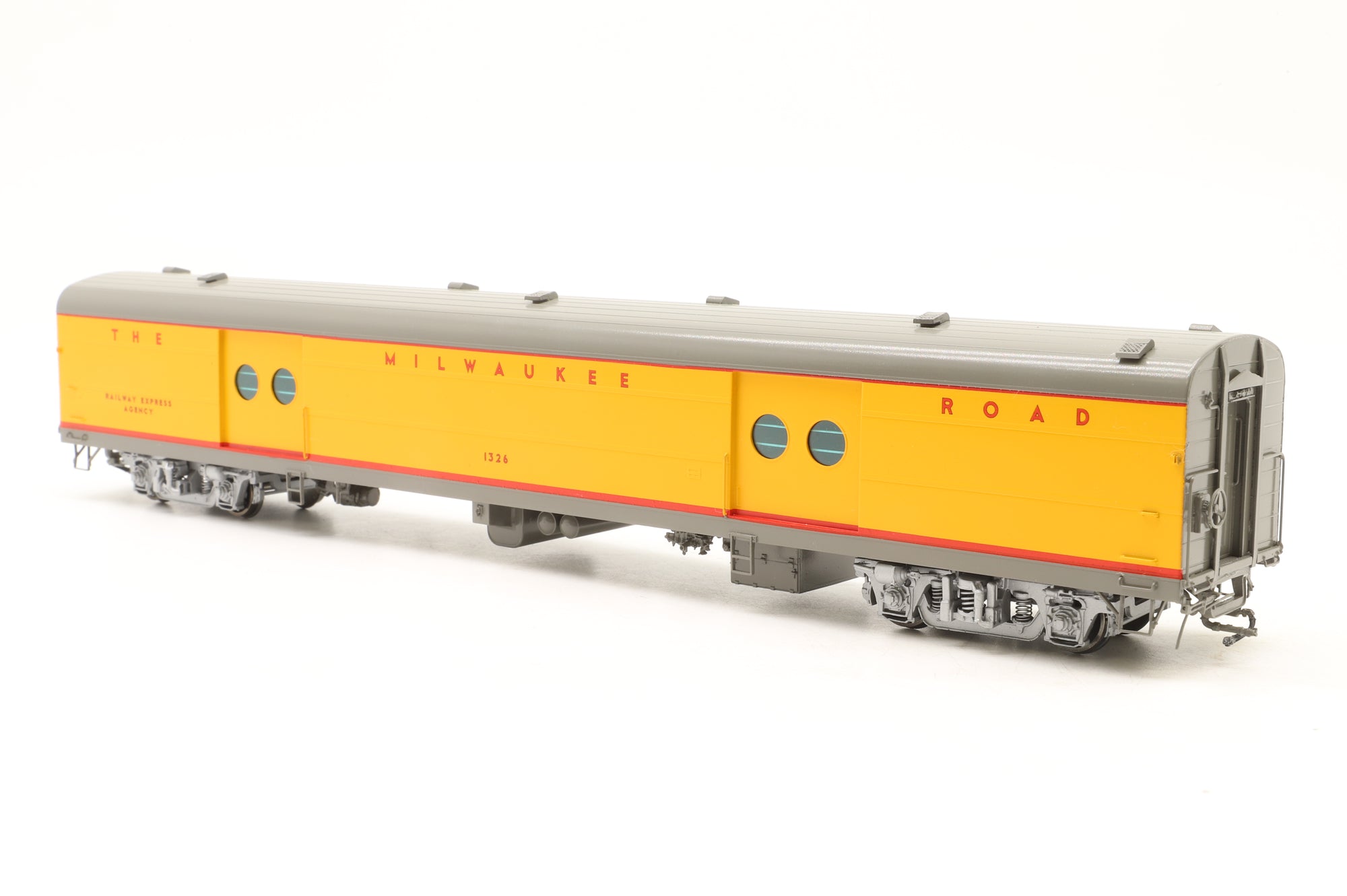 Railway Classics/Ajin Precision HO Brass Milwaukee Road Express Baggage No.1317-1329, Custom Painted