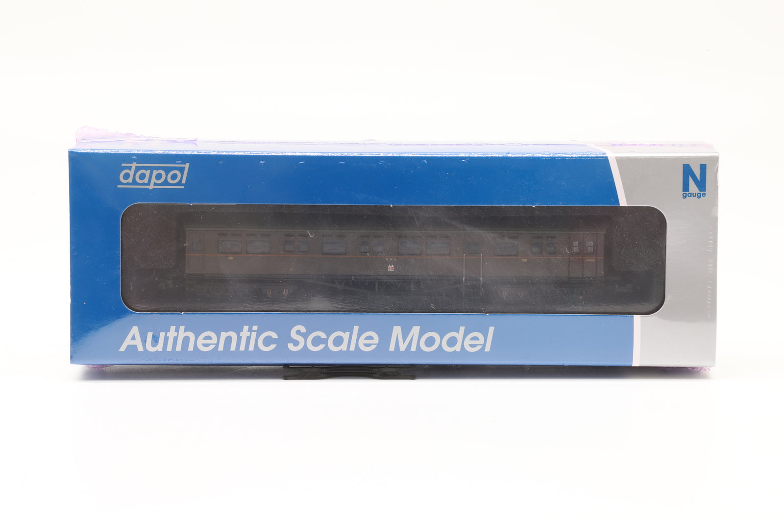 Dapol N 2P-004-016 Autocoach GWR Brown Orange Lining Over Twin City