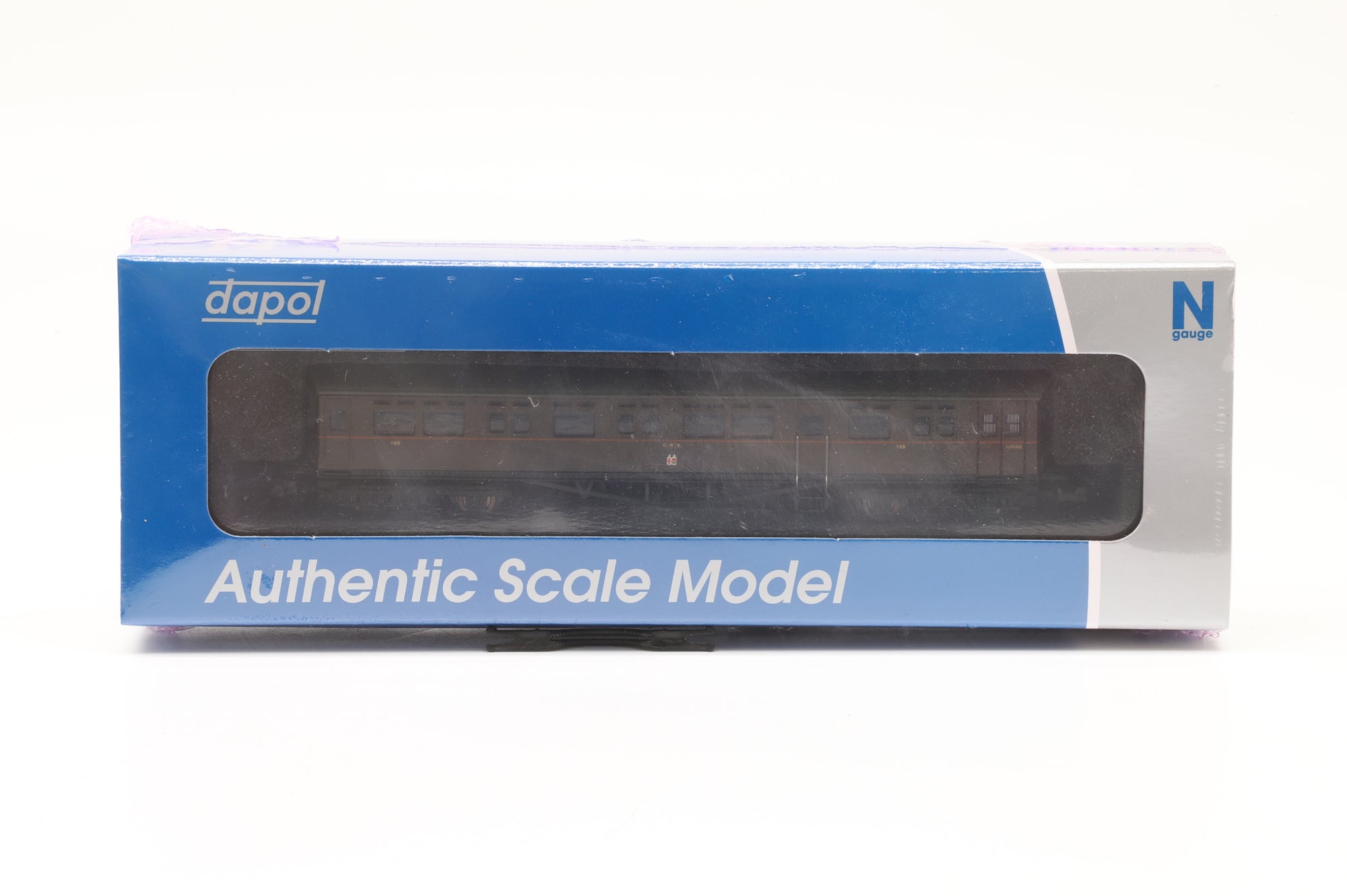 Dapol N 2P-004-016 Autocoach GWR Brown Orange Lining Over Twin City