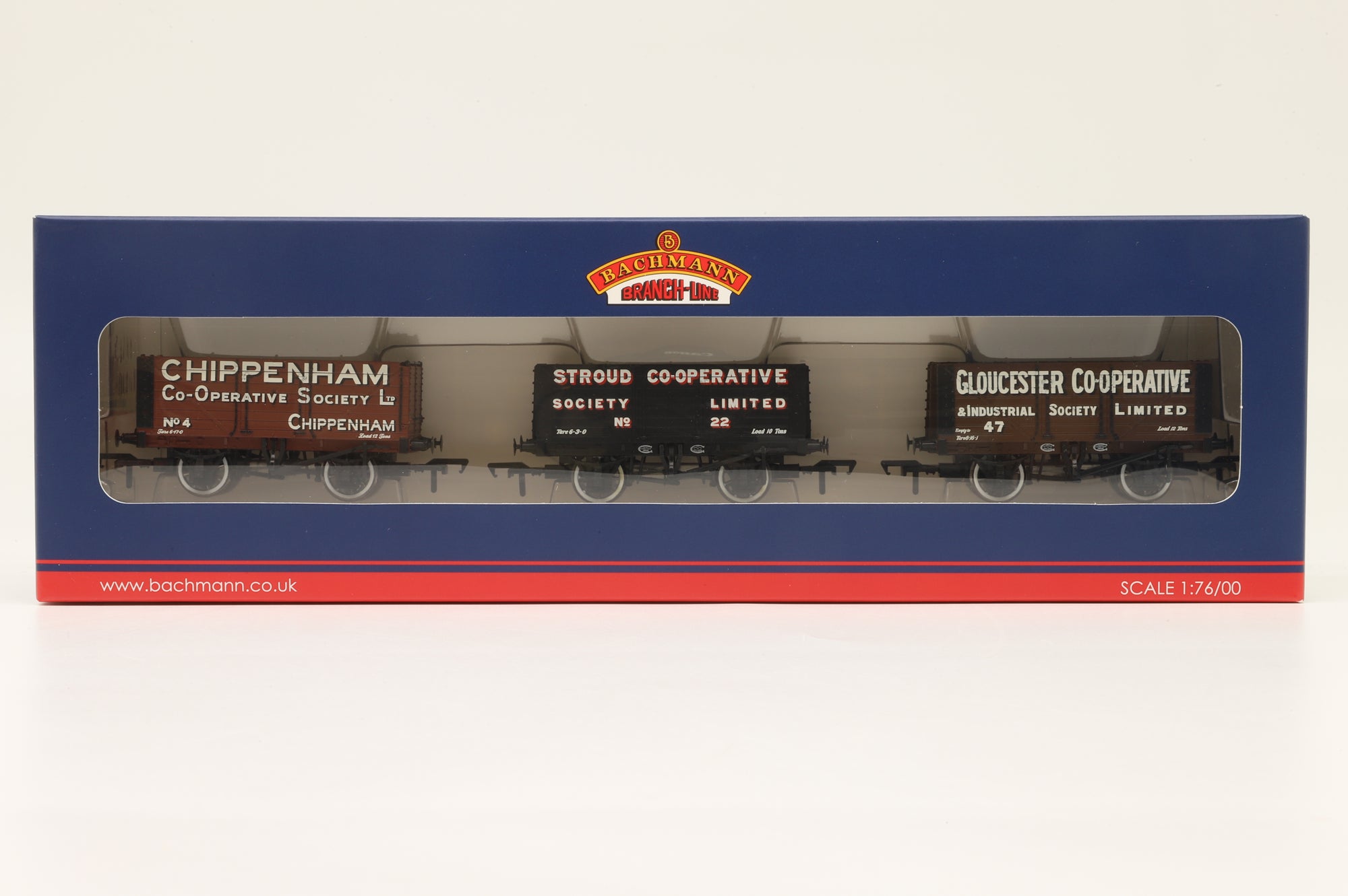 Bachmann OO 37-076X Pack Of 3 Cotswolds CO-OP Private Owner Wagons