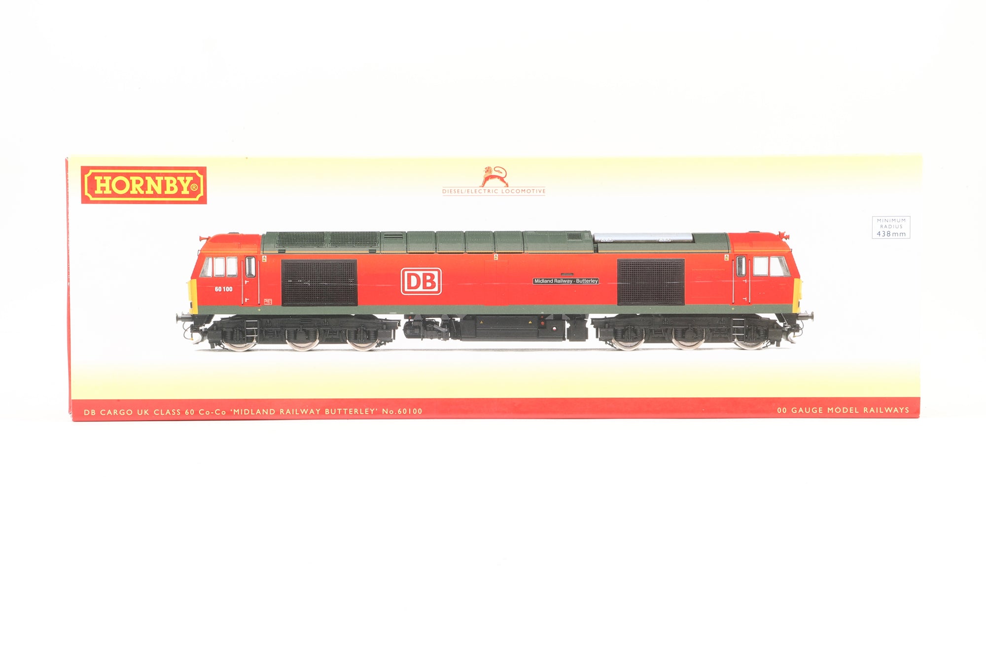 Hornby OO R3884 DB Cargo UK Class 60 Co-Co 'Midland Railway - Butterley' '60100'