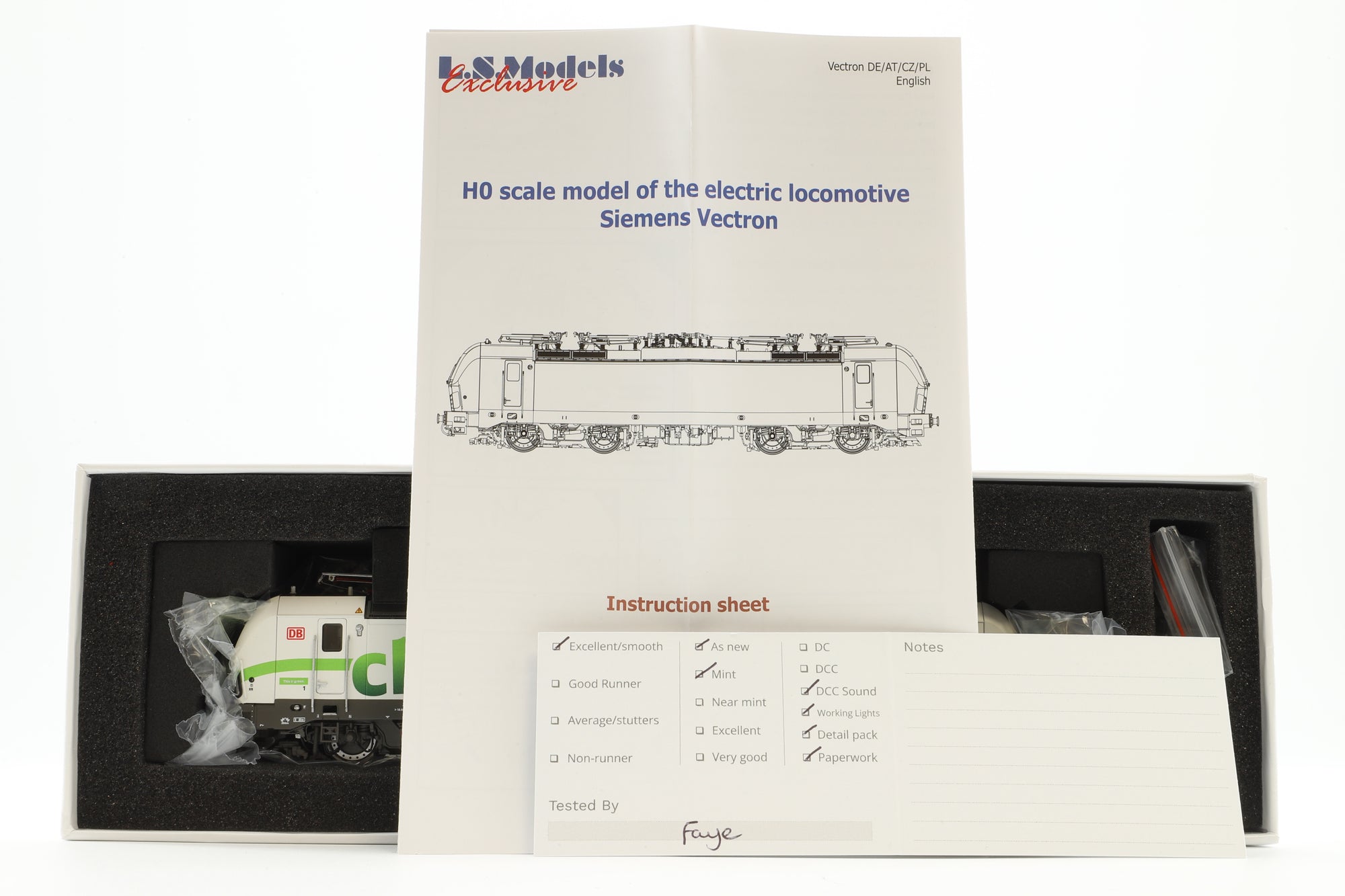 L. S. Models HO 16077S Siemens Vectron MS DB Cargo DCC Sound