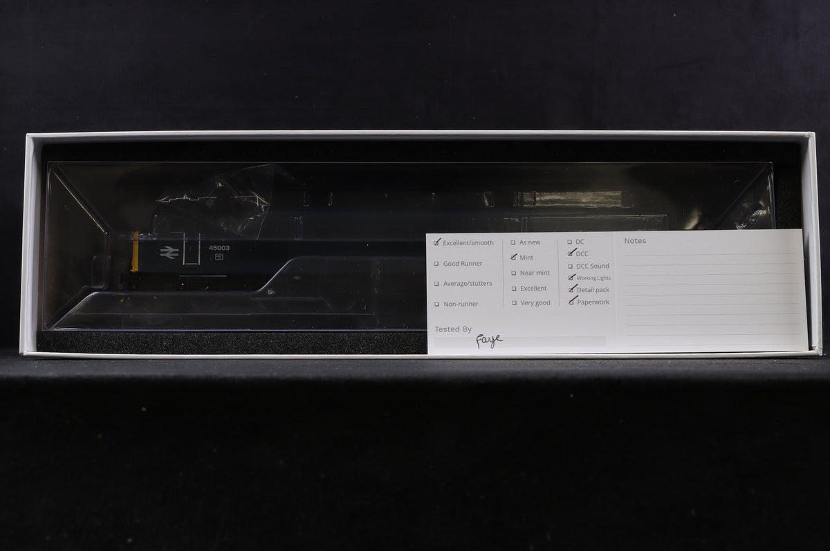 Heljan OO 45300 Class 45/0 &#39;45003&#39; BR Blue Sealed Beam Ends, DCC Fitted