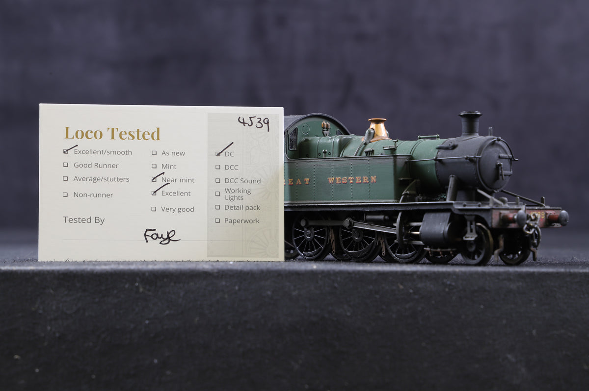 Bachmann OO 32-131 Class 45xx 2-6-2 Prairie Tank &#39;4539&#39; GWR Green Weathered