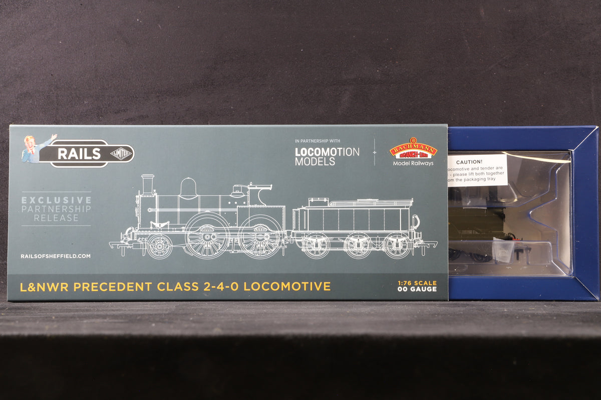 Bachmann OO 35-163Z LNWR Improved Precedent Class &#39;5018&#39; &#39;Talavera&#39; LMS Black Excl. Rails