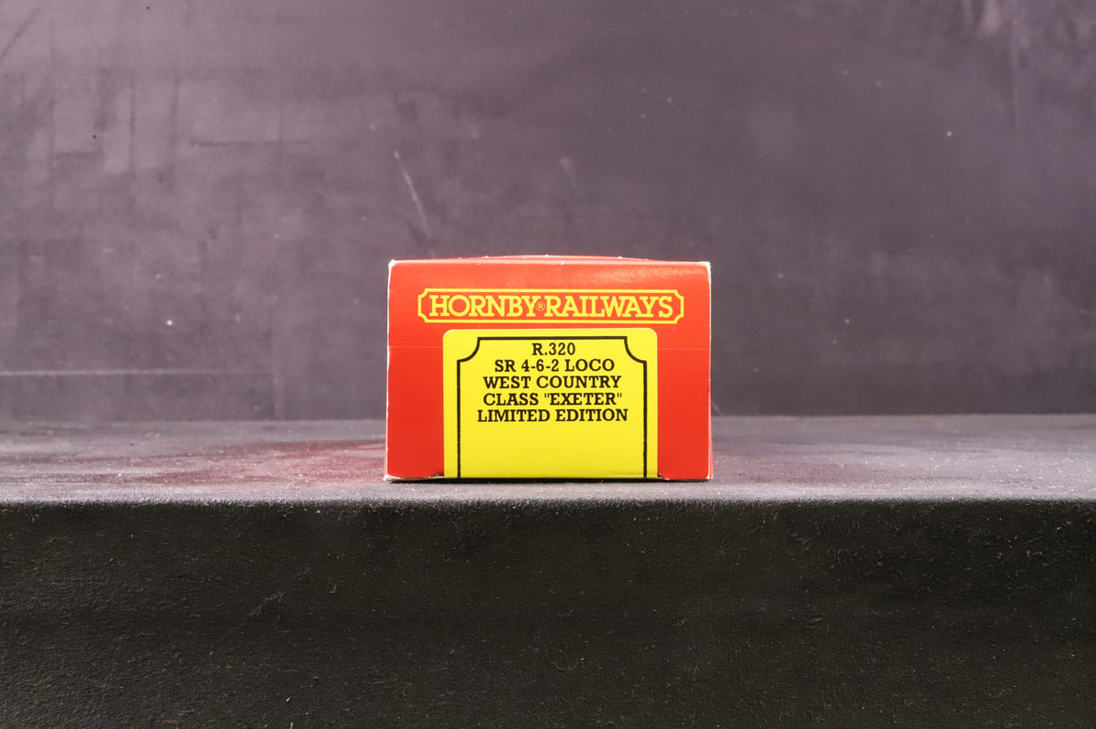Hornby OO R320 West Country Class 21C101 &#39;Exeter&#39; in SR Green w/ Sunshine Lettering