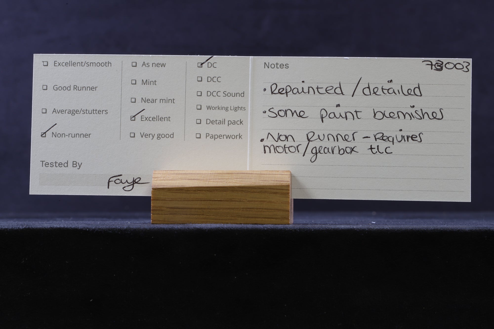 WORKSHOP Hornby OO Class 73 '73003' Network Southeast Repainted & Detailed Non Runner