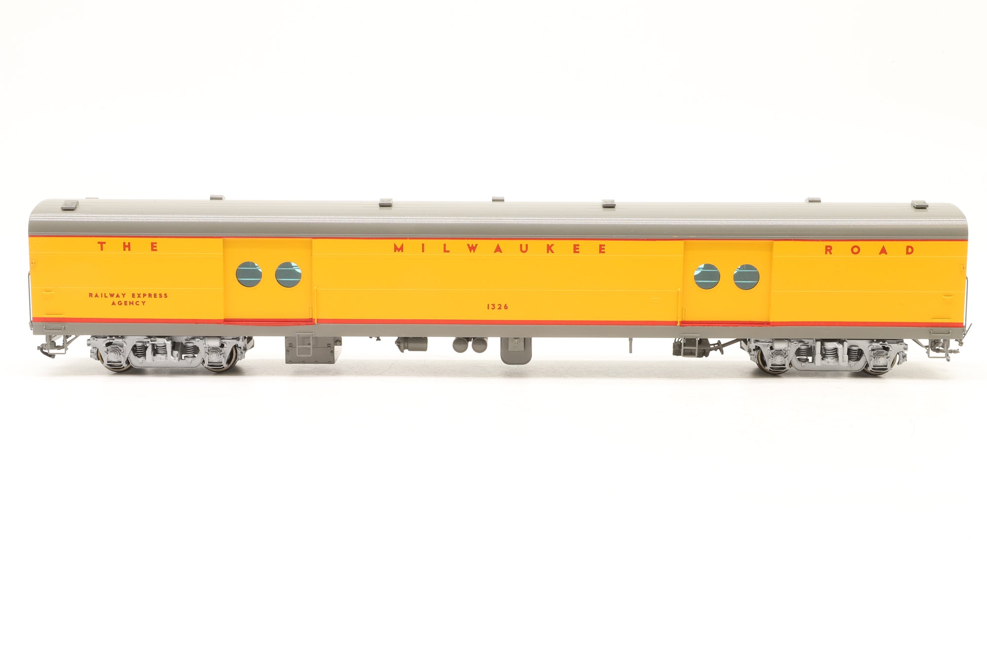 Railway Classics/Ajin Precision HO Brass Milwaukee Road Express Baggage No.1317-1329, Custom Painted