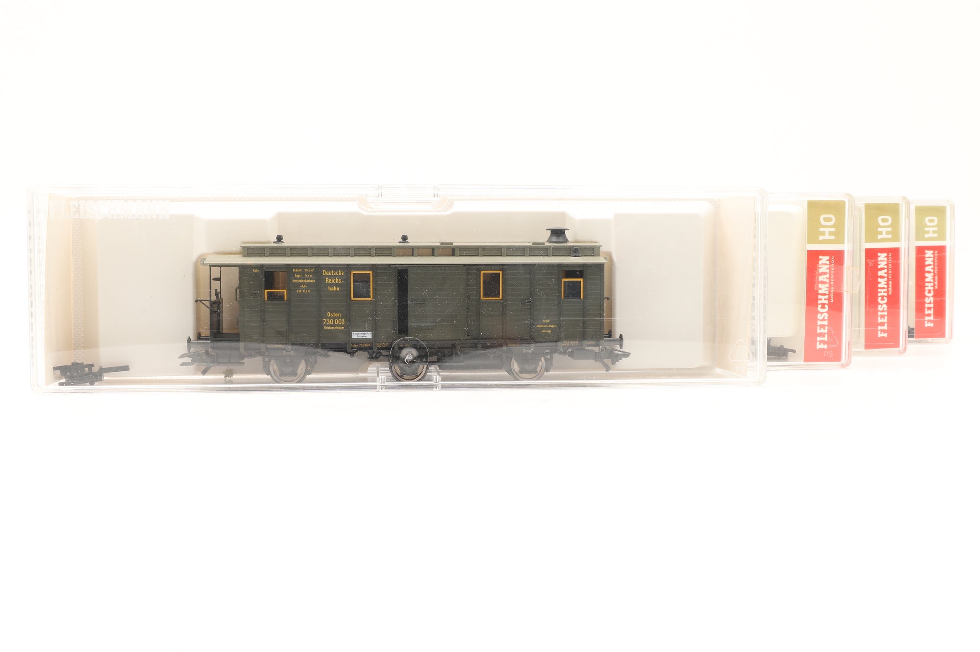 Fleischmann HO Rake Of 4 Assorted Vehicles Inc. 5075 03, 5076 09, 5069 02 & 5382