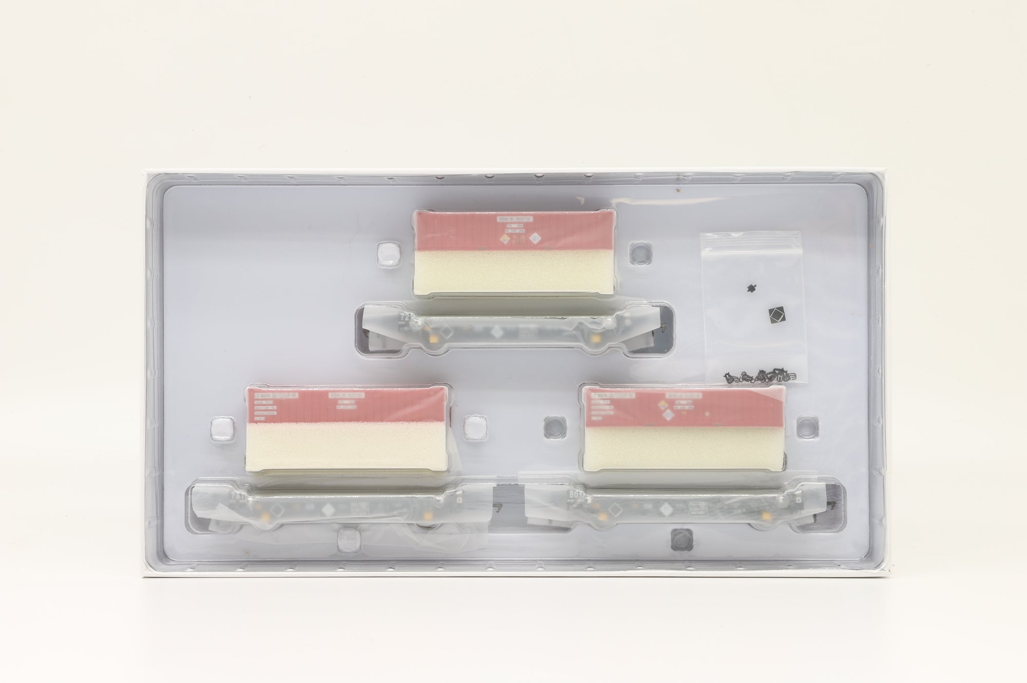 Accurascale OO ACC2081-DRS-O PFO12A PFA Container Flat Wagons DRS
