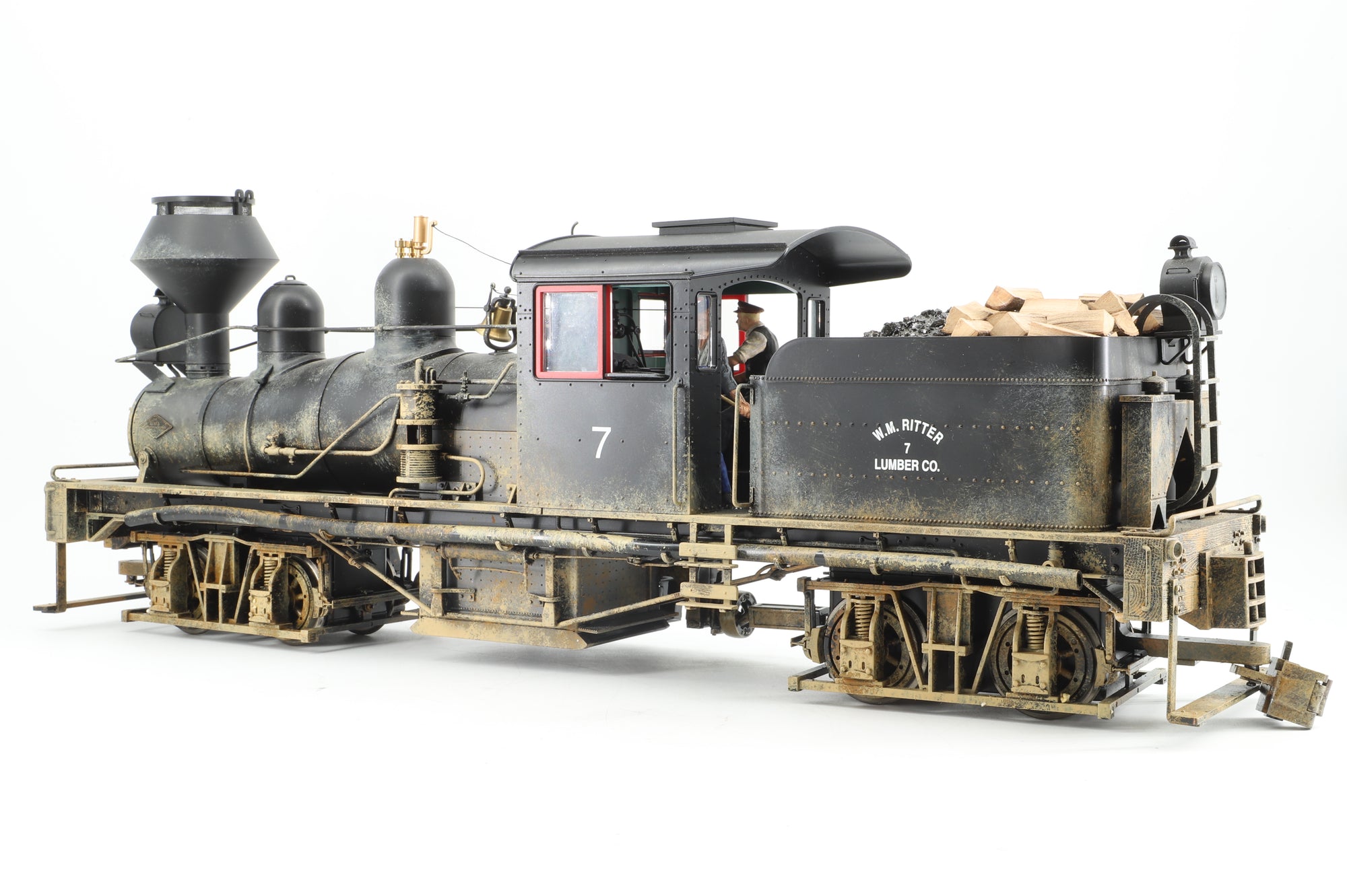 Bachmann Spectrum G 82197 38 Ton 2 Truck Shay, Ely-Thomas Lumber Co. '7' Weathered