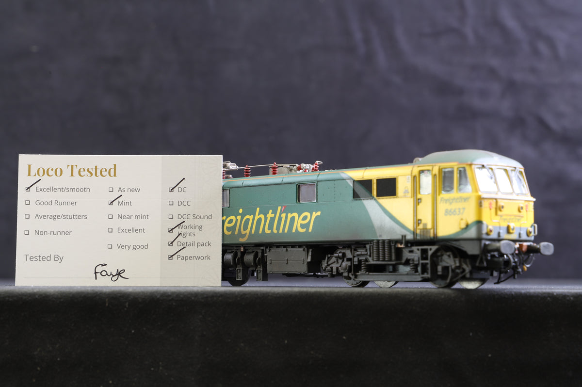 Heljan OO GM4240301 Class 86 &#39;86637&#39; Freightliner Powerhaul, Weathered Excl. Gaugemaster Collection