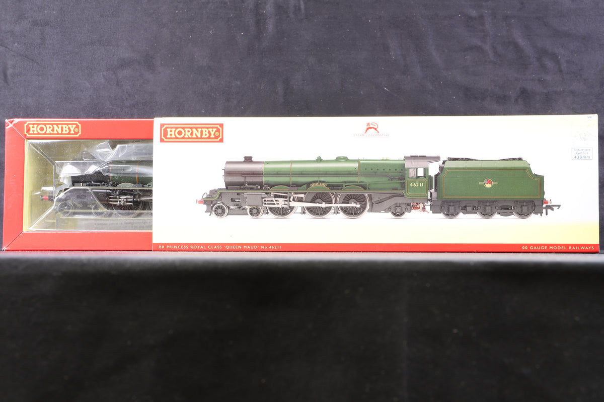 Hornby OOR3855X Princess Royal &#39;Queen Maud&#39; BR Green L/C, DCC Fitted