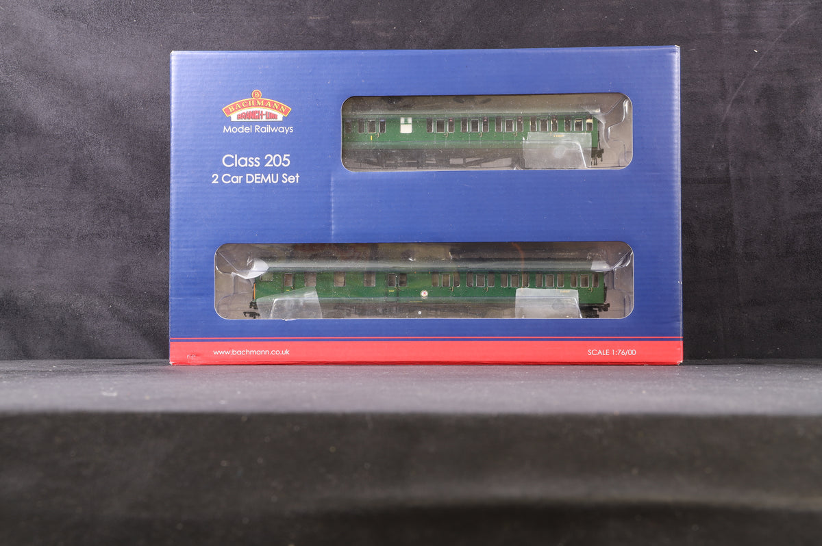 Bachmann OO 31-236Z 2H Class 205 Thumper Two Car DEMU BR Green Excl. Kernow Model Rail Centre