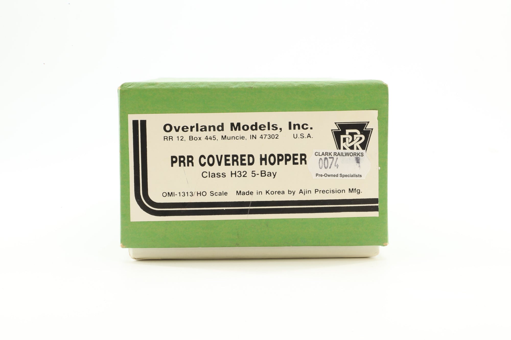 Overland Models HO Brass OMI-1313 Hopper covered PRR Class H32 '253646'