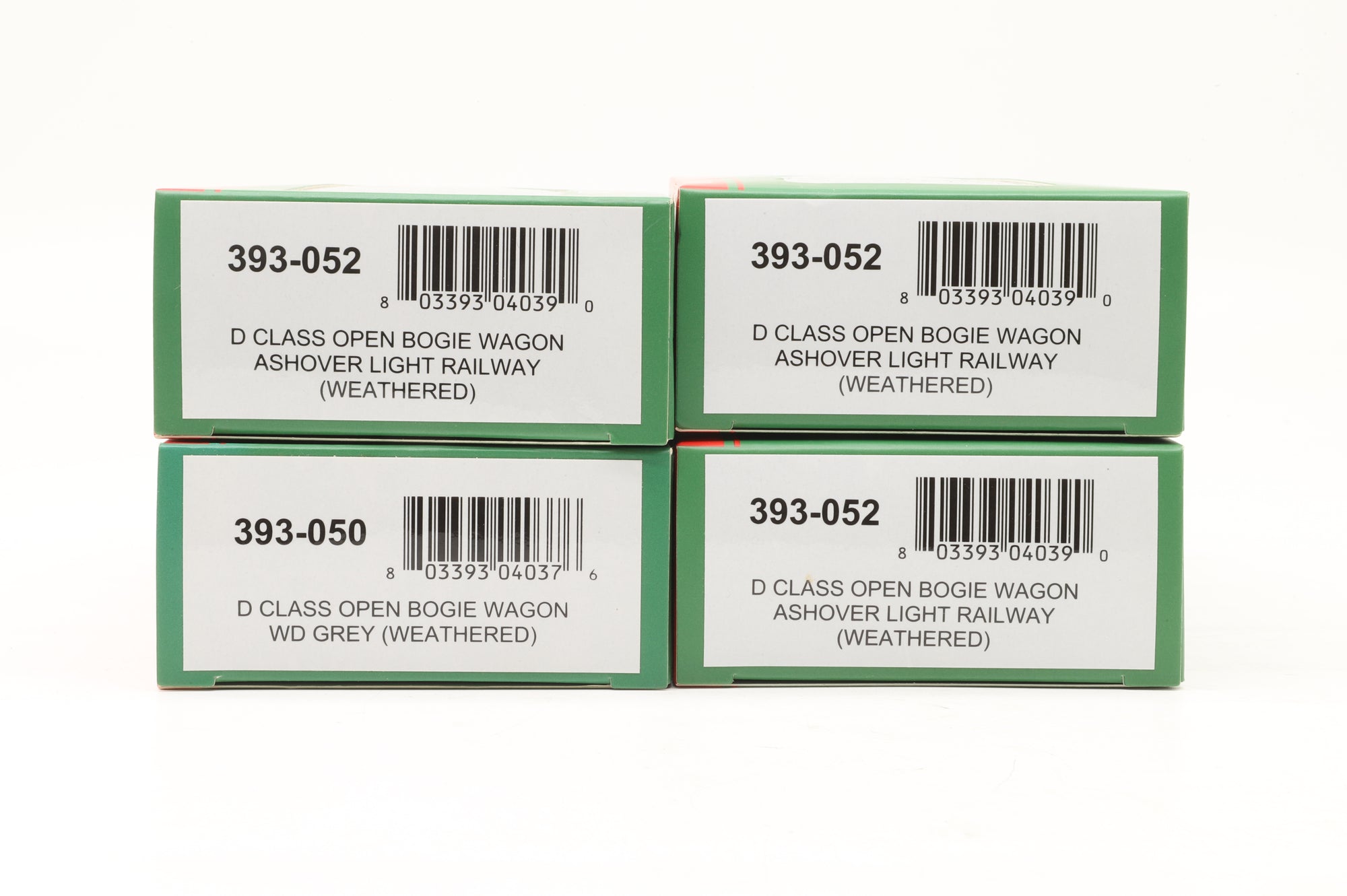 Bachmann OO9 Rake of 4x Ashover/WD Open Bogie Wagons – Weathered