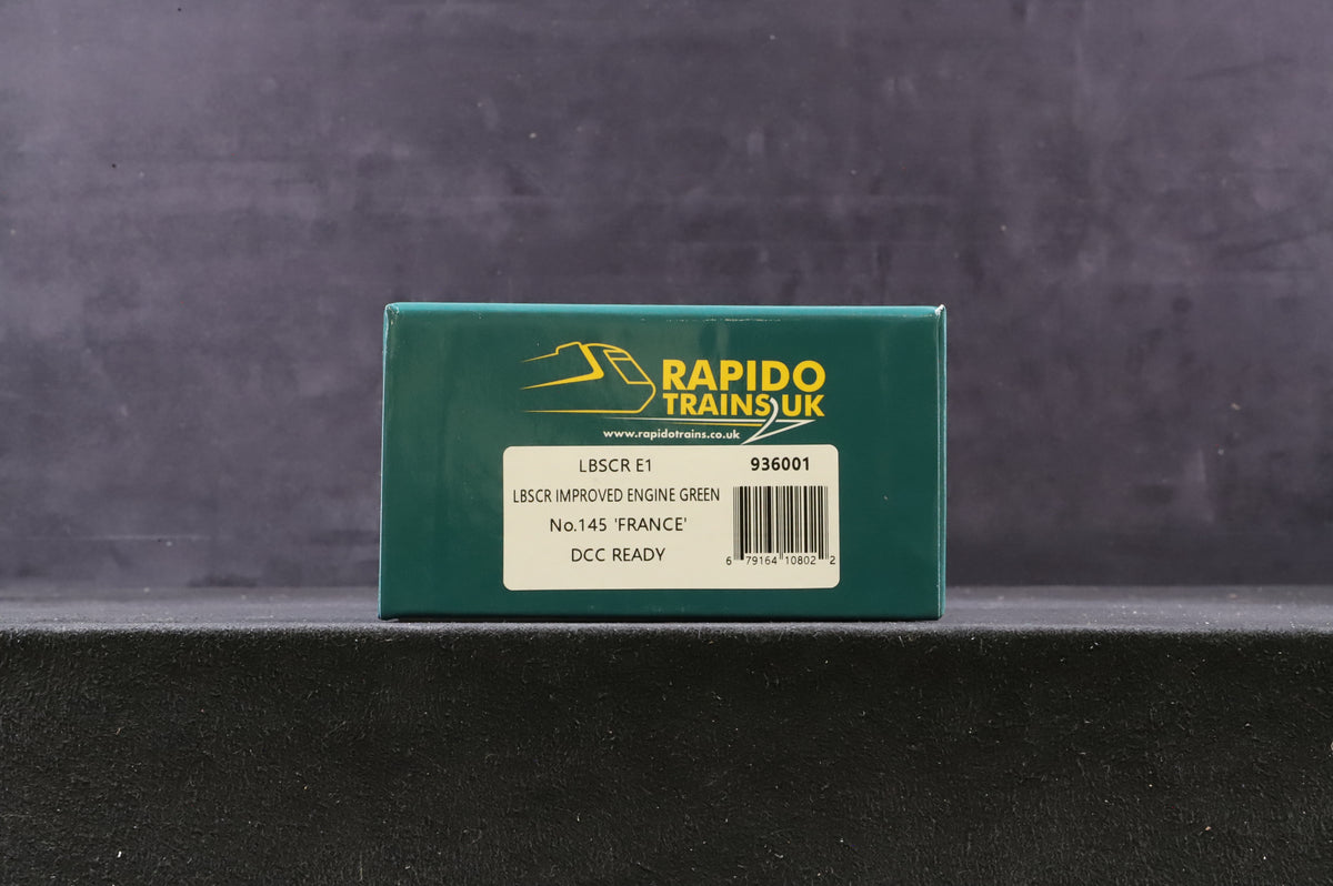 NEW Rapido OO 936001 E1 &#39;No.145&#39; &#39;France&#39; LBSCR Improved Engine Green