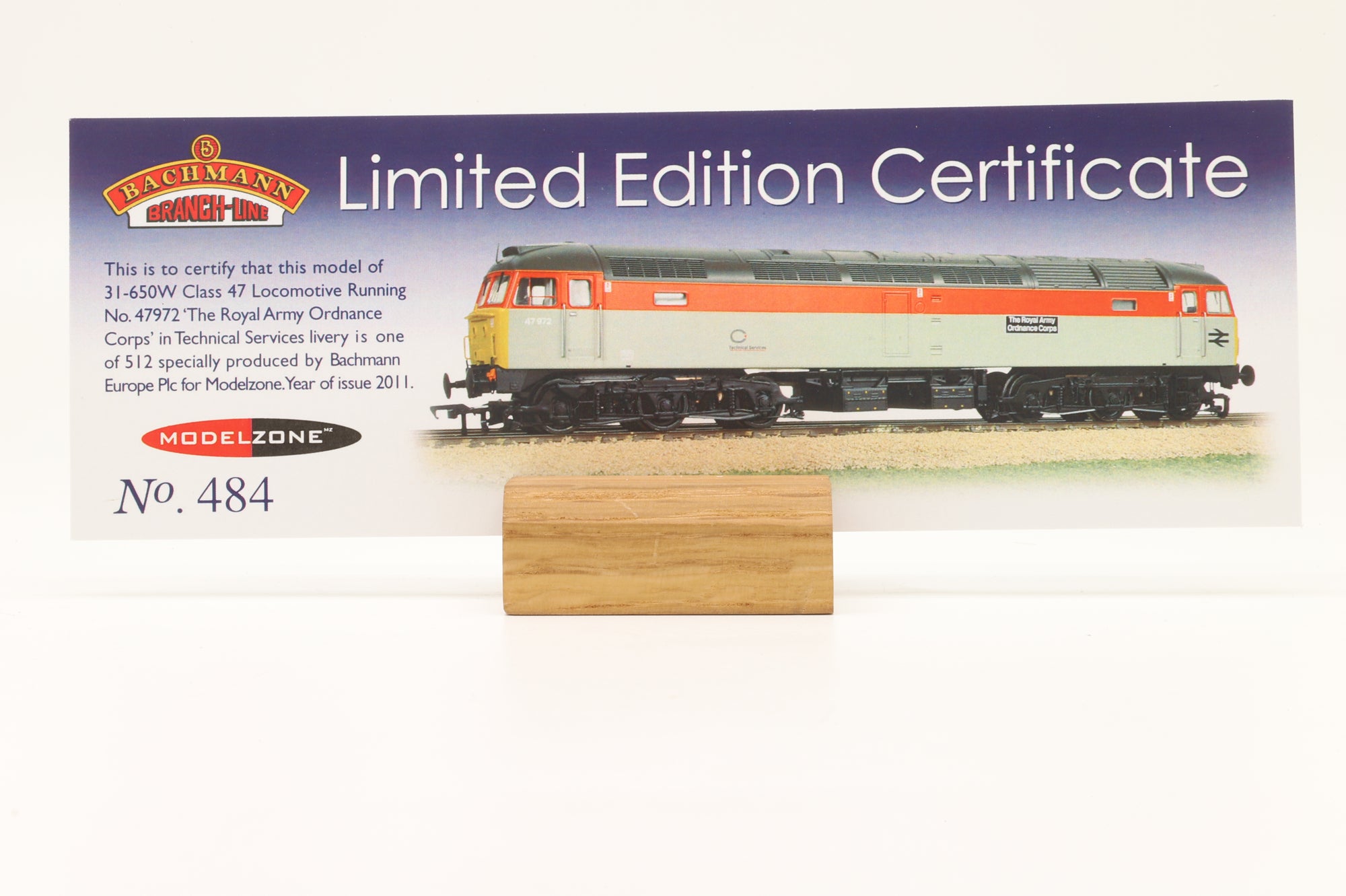 Bachmann OO 31-650W Class 47 '47972' 'The Royal Army Ordnance Corps', Excl. Modelzone, DCC Sound, 484/512